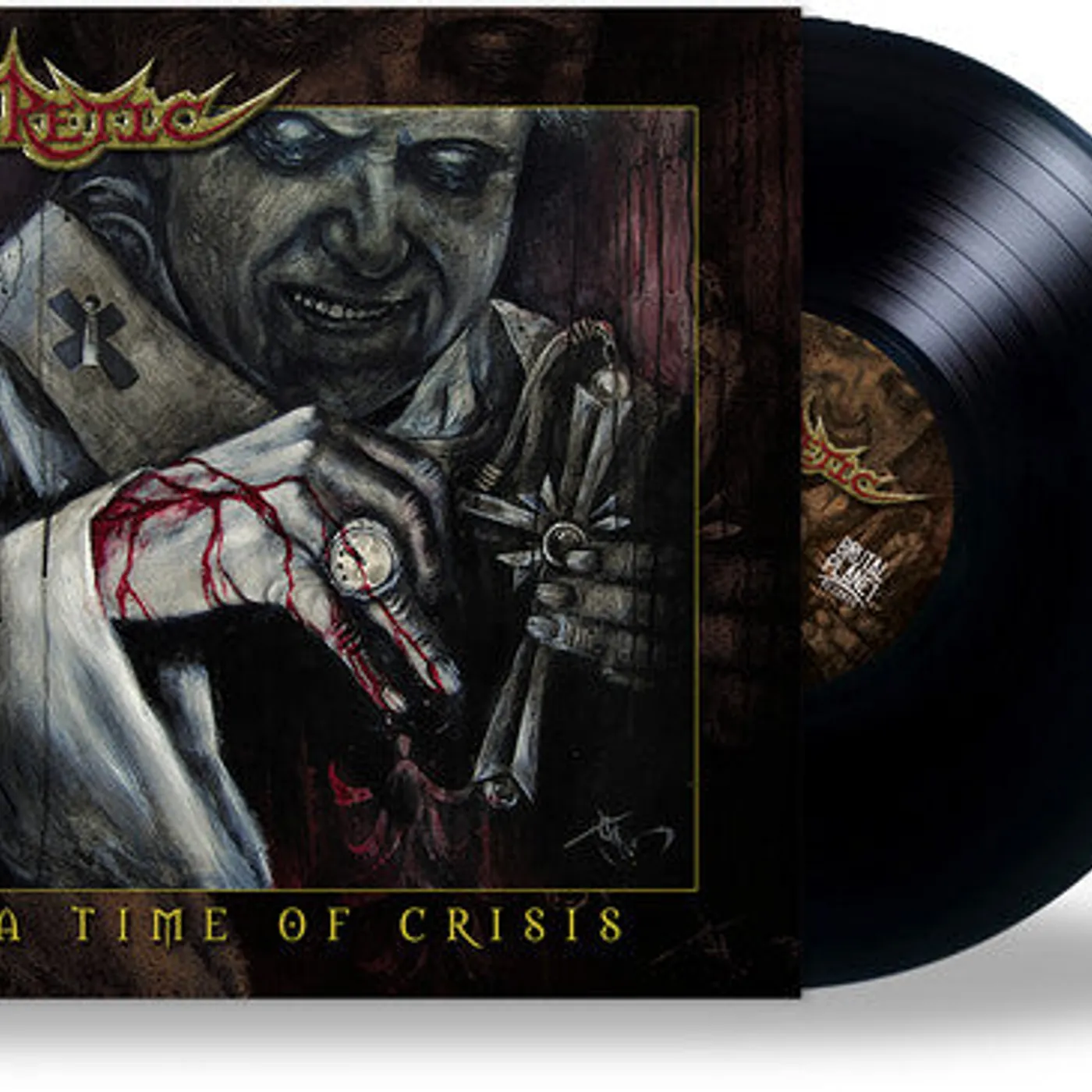 Heretic LP Vinyl - Time Of Crisis