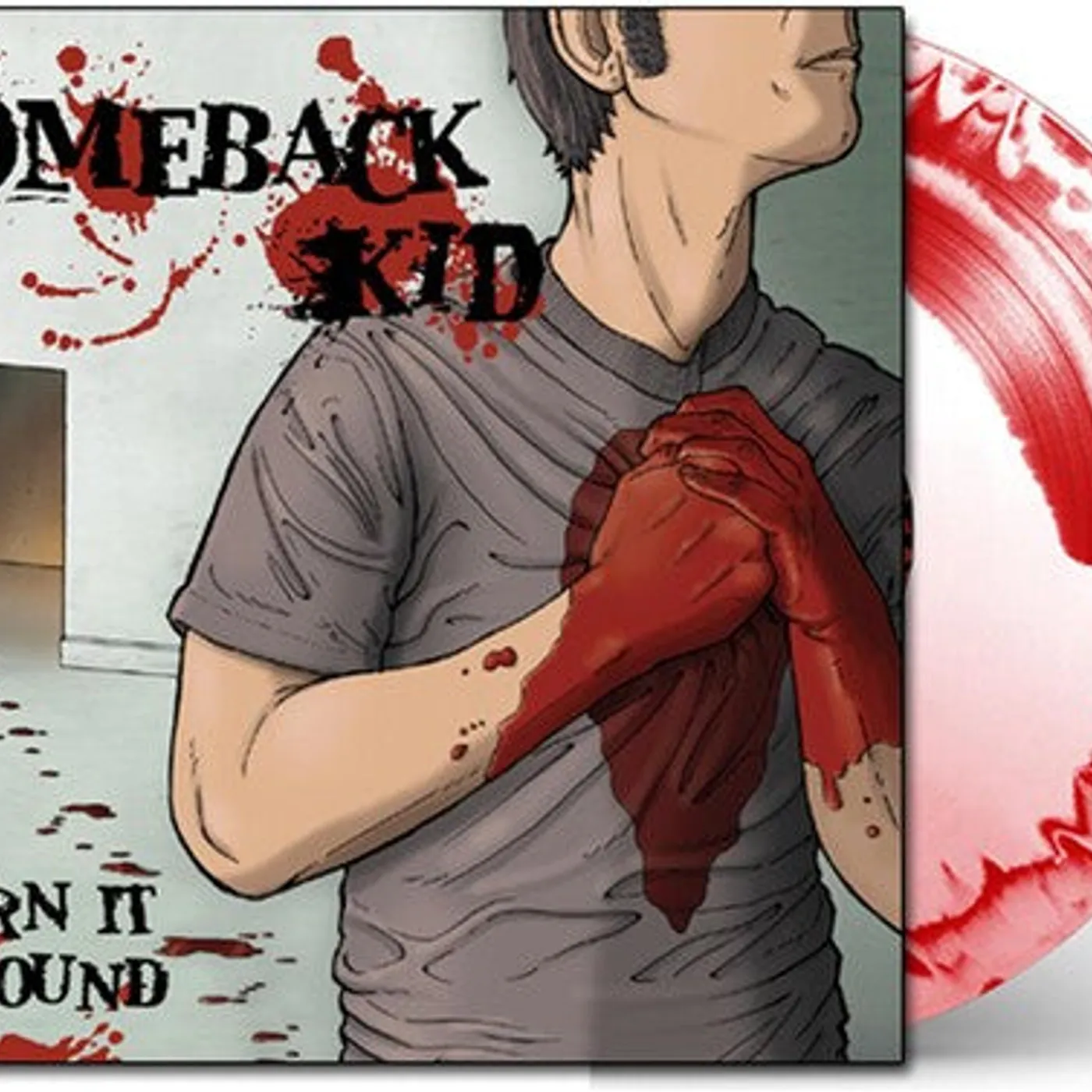 Comeback Kid LP Vinyl - Turn It Around (Coloured Vinyl) (Ltd) (Red) (Wht) (Aniv)