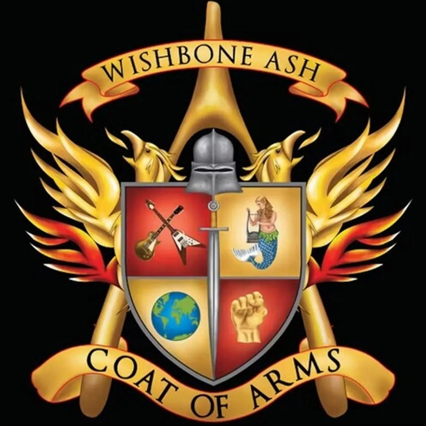 Wishbone Ash LP Vinyl - Coat Of Arms - Red (Coloured Vinyl) (Red)