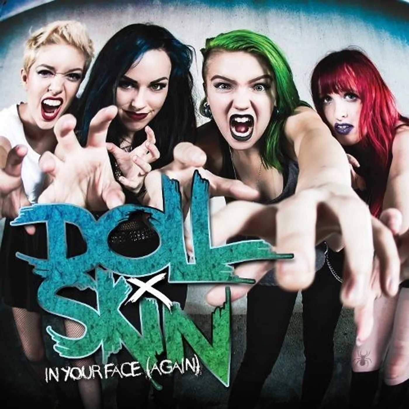 Doll Skin LP Vinyl - In Your Face (Again) (Pink Vinyl) (Coloured Vinyl) (Pnk)