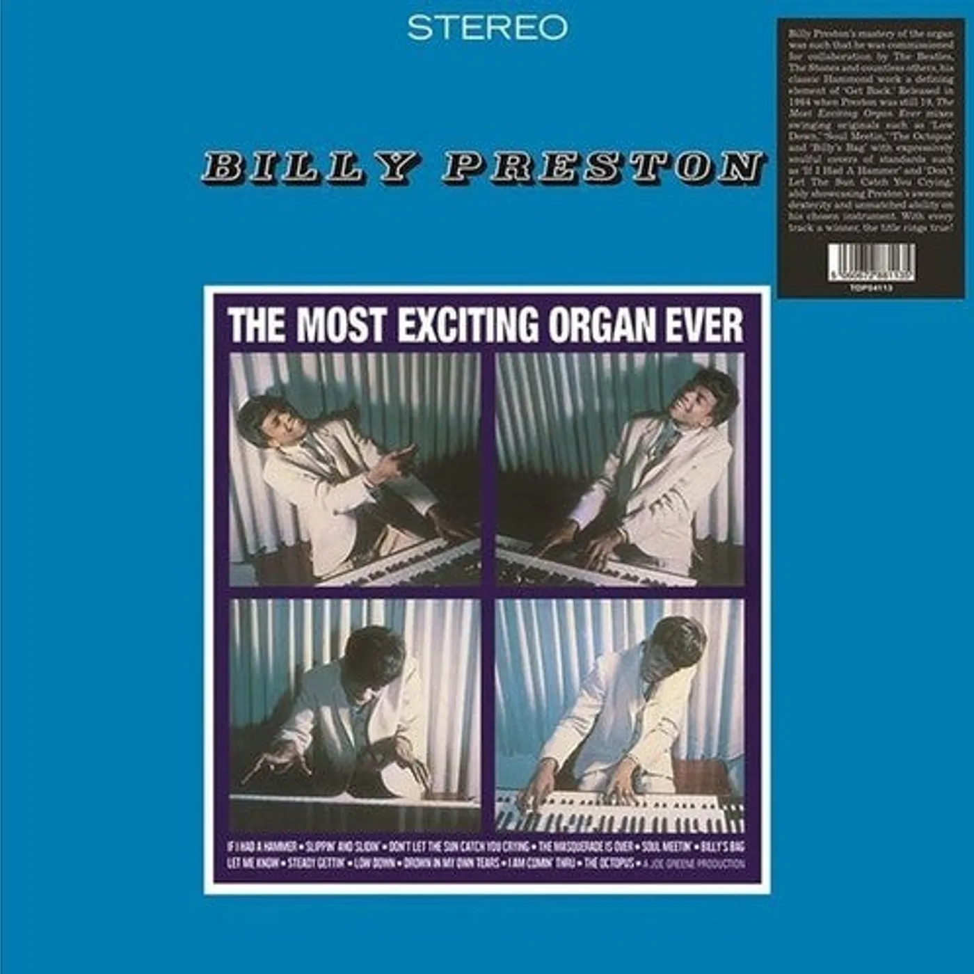 Billy Preston LP Vinyl - Most Exciting Organ Ever