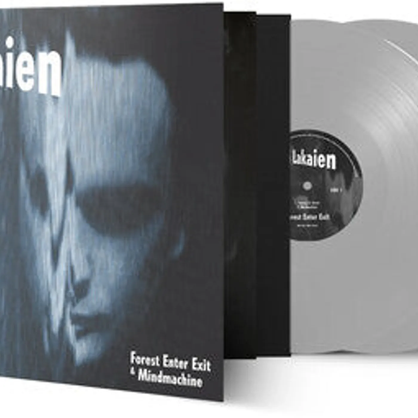 Deine Lakaien LP Vinyl - Forest Enter Exit & Mindmachine - Silver (Coloured Vinyl)