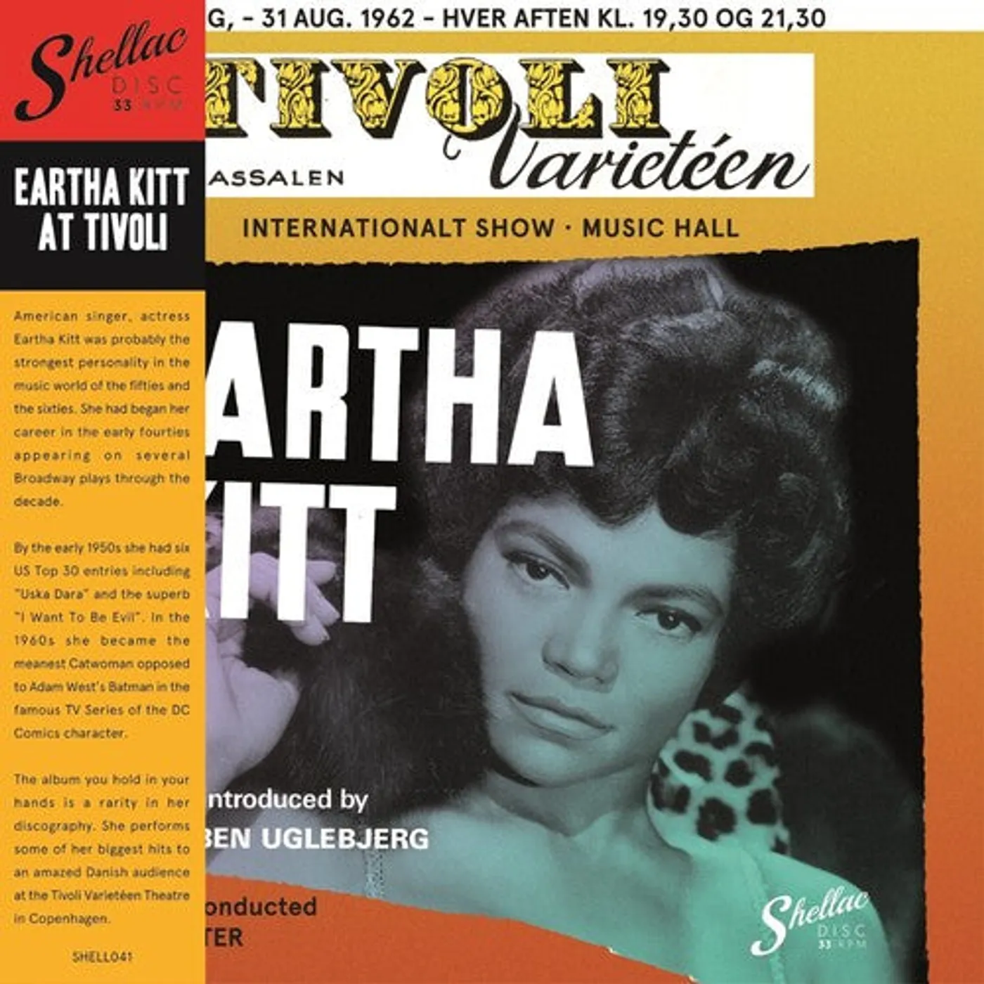 Eartha Kitt LP Vinyl - Eartha Kitt Live At The Tivoli (Spa)