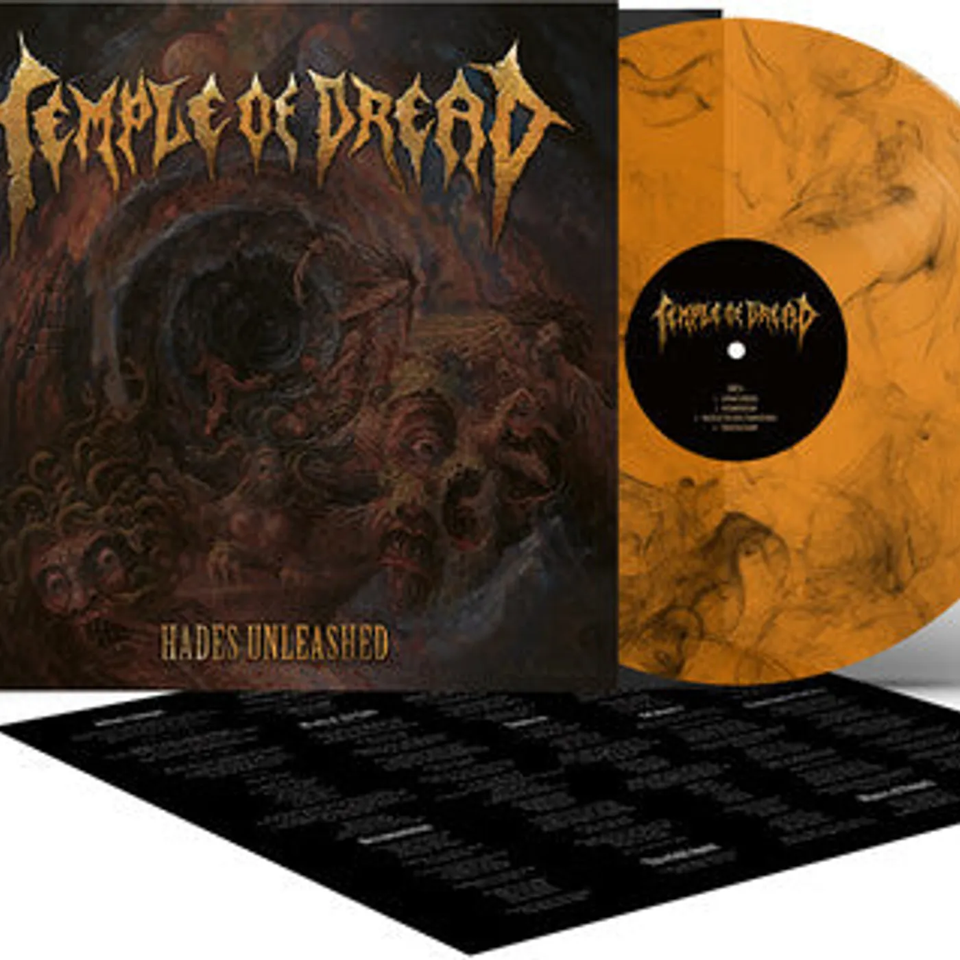 Temple Of Dread LP Vinyl - Hades Unleashed (Blk) (Coloured Vinyl) (Org)