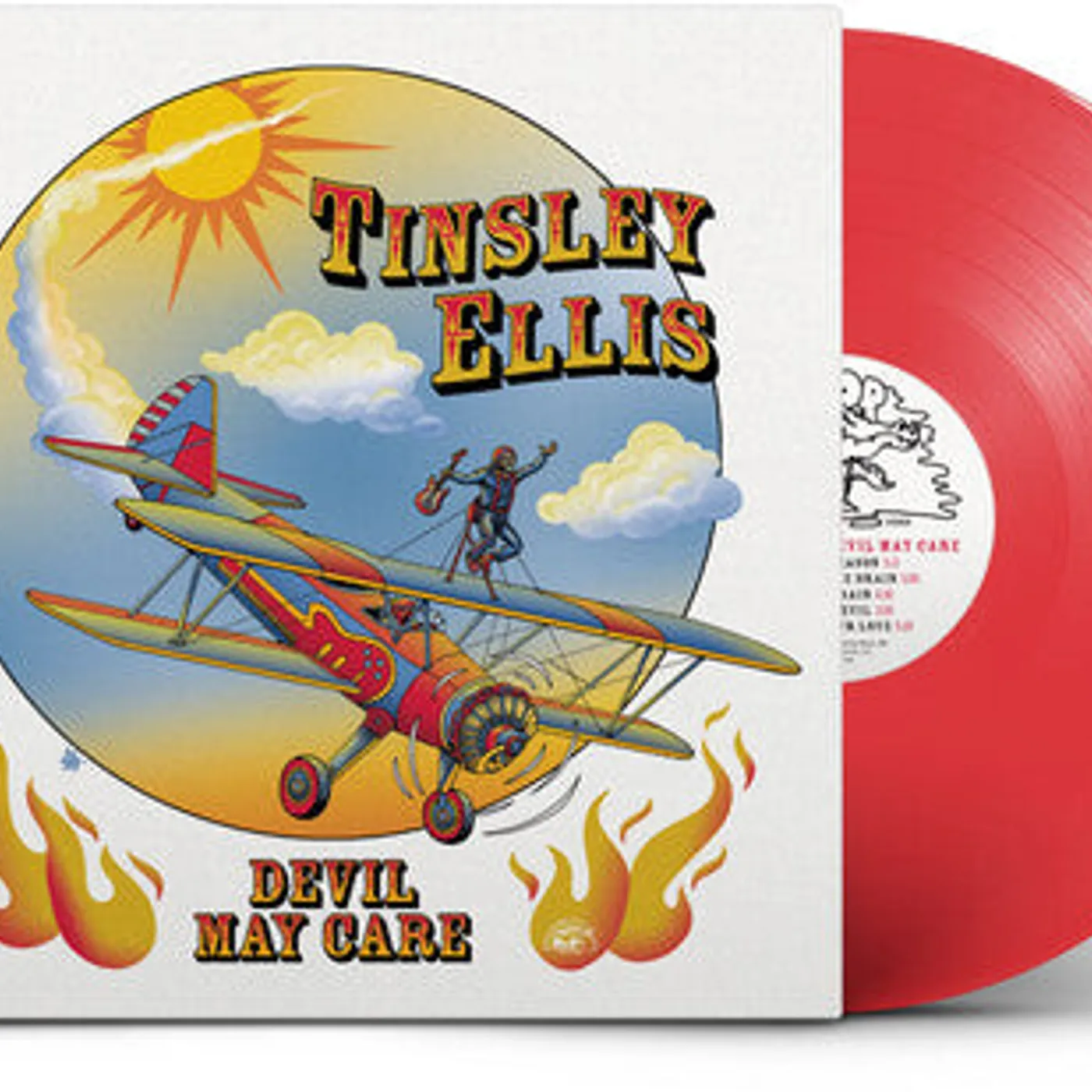Tinsley Ellis LP Vinyl - Devil May Care (Cvnl) (Ofgv) (Red)