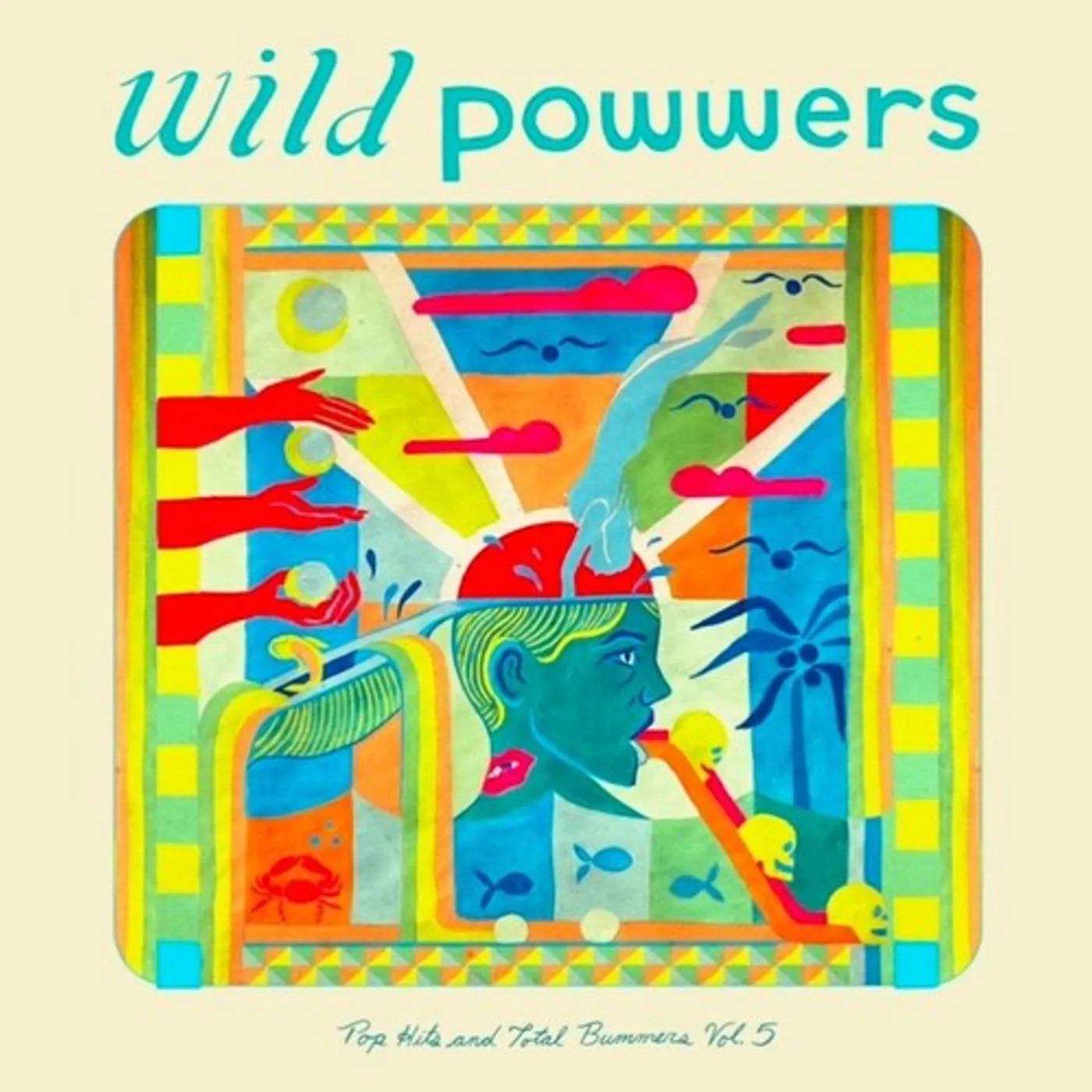 Wild Powwers LP Vinyl - Pop Hits & Total Bummers 5 (Coloured Vinyl) (Grn)