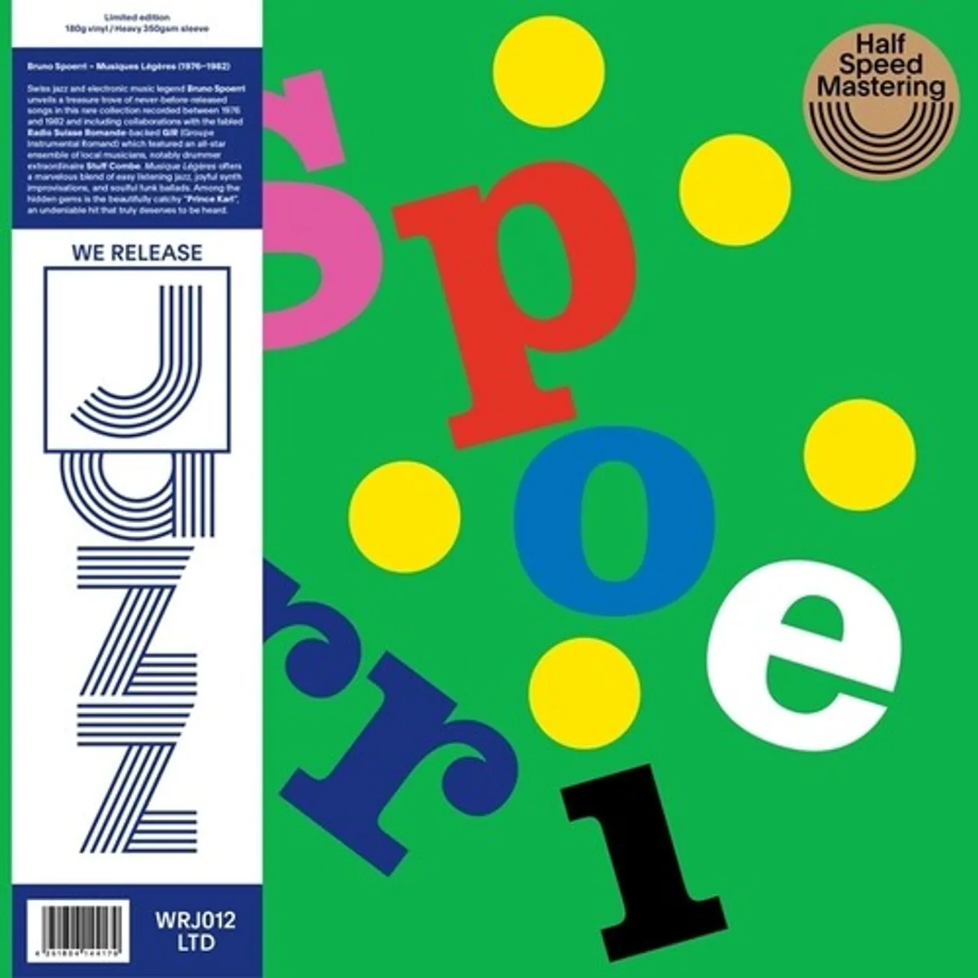 Bruno Spoerri LP Vinyl - Musiques Legeres (1976-1982) (Ltd)