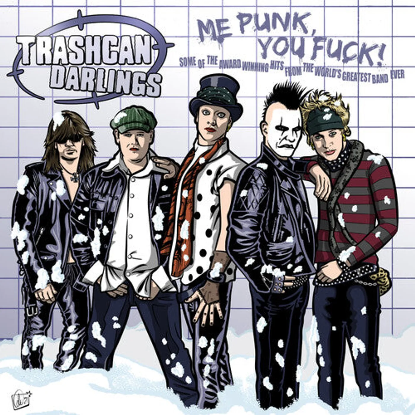 Trashcan Darlings LP Vinyl - Me Punk You Fuck (Coloured Vinyl) (Red)