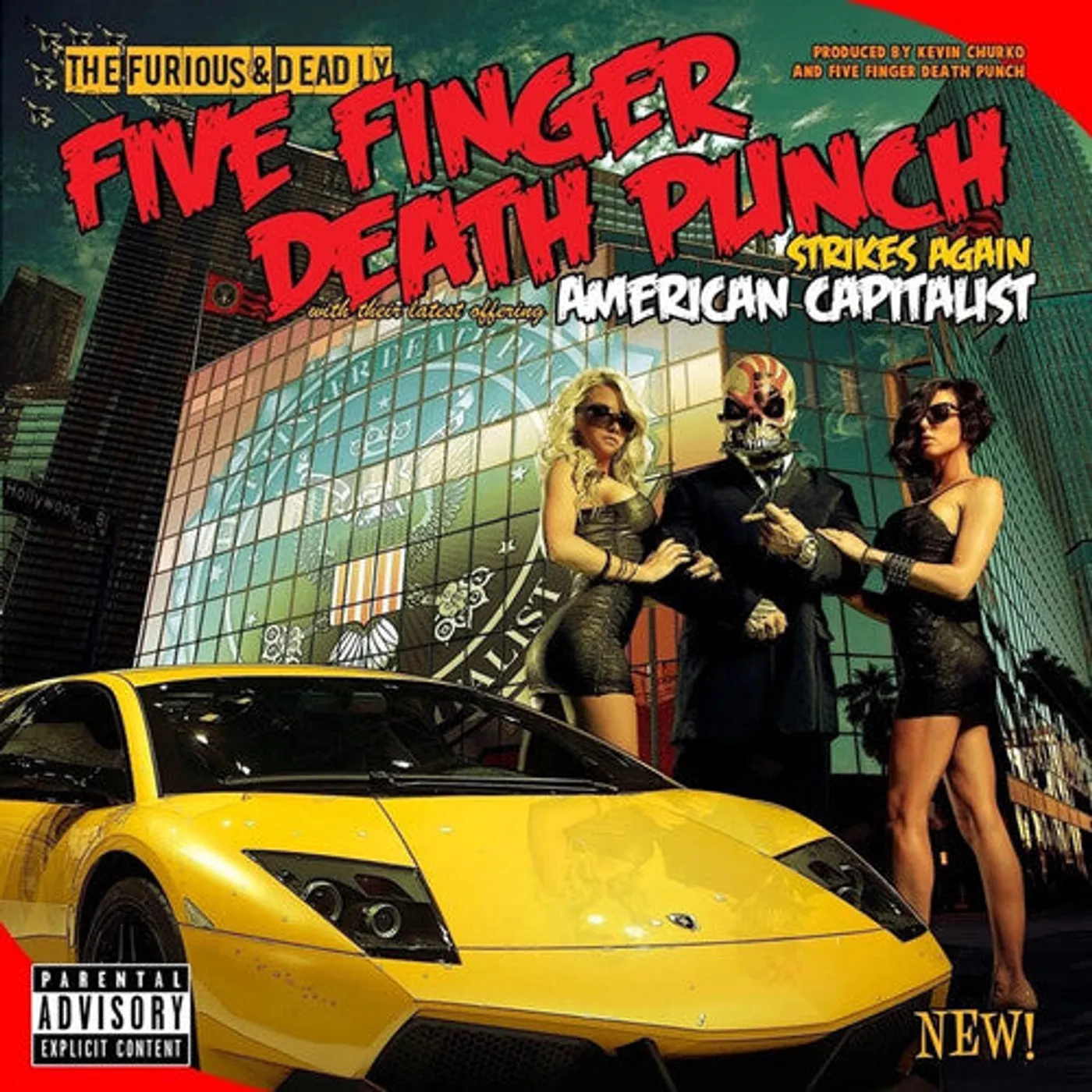 Five Finger Death Punch LP Vinyl - American Capitalist - 10Th Anniversary Edition
