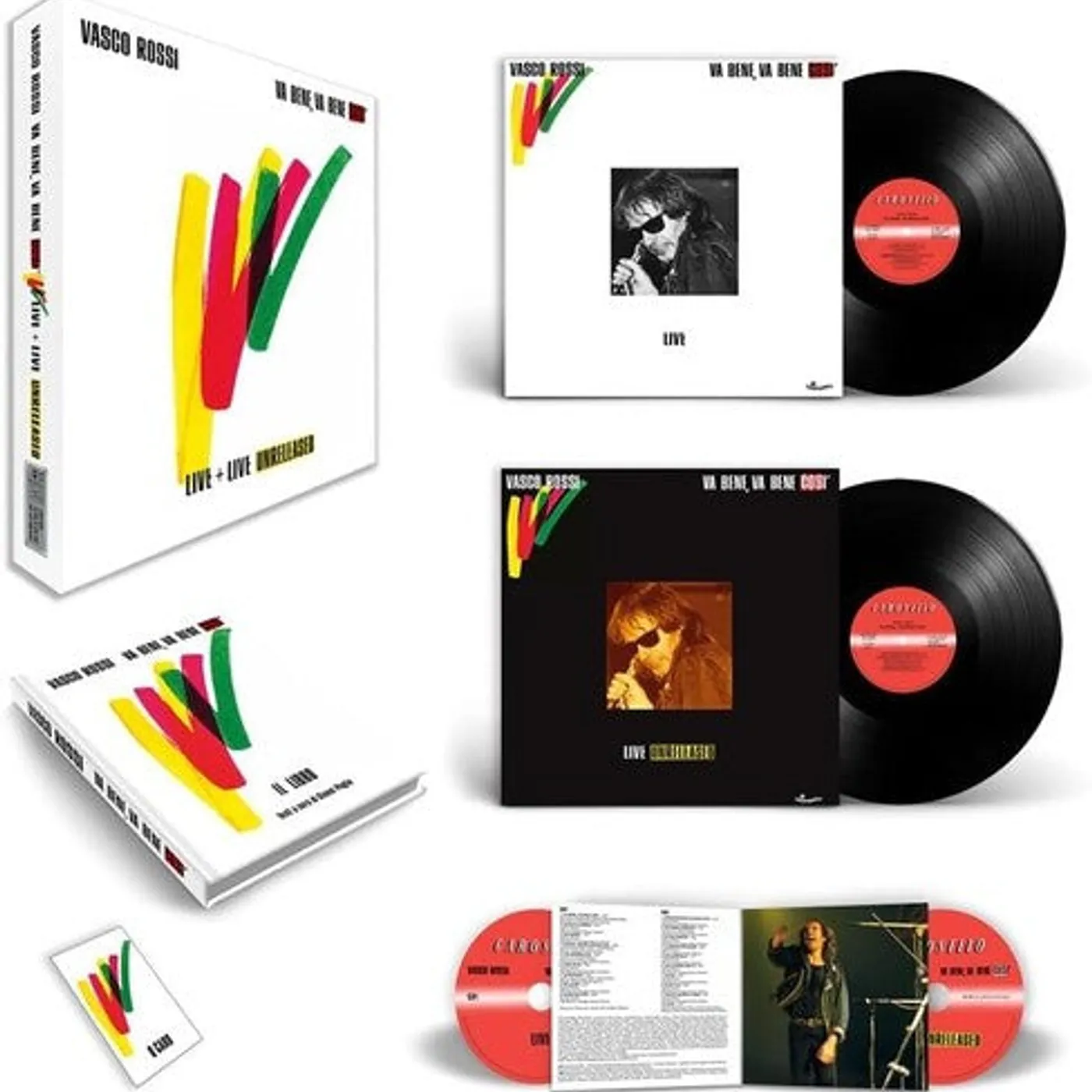Vasco Rossi LP Vinyl - Va Bene Va Bene Cosi Live + Live Unreleased: 40Th