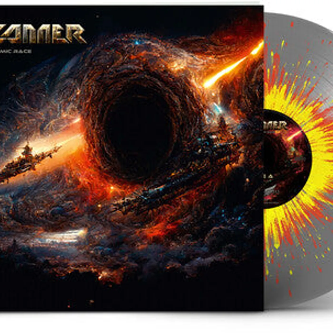 Scanner LP Vinyl - Cosmic Race - Silver/Red/Yellow Splatter (Coloured Vinyl)