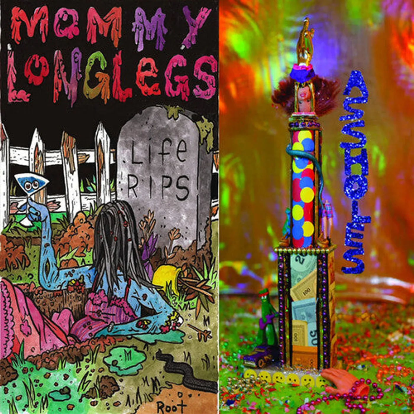 Mommy Long Legs LP Vinyl - Life Rips / Assholes