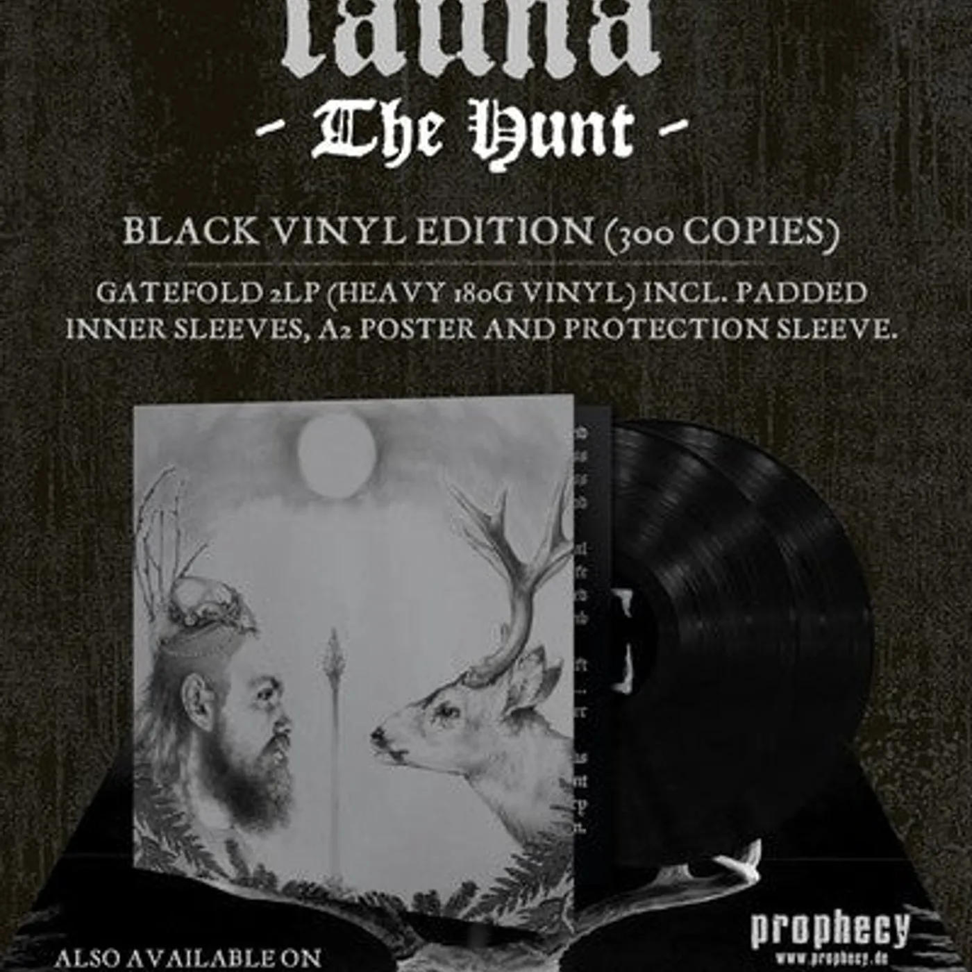 Fauna LP Vinyl - Hunt (Blk) (Gate Fold) (Ltd) (Post)