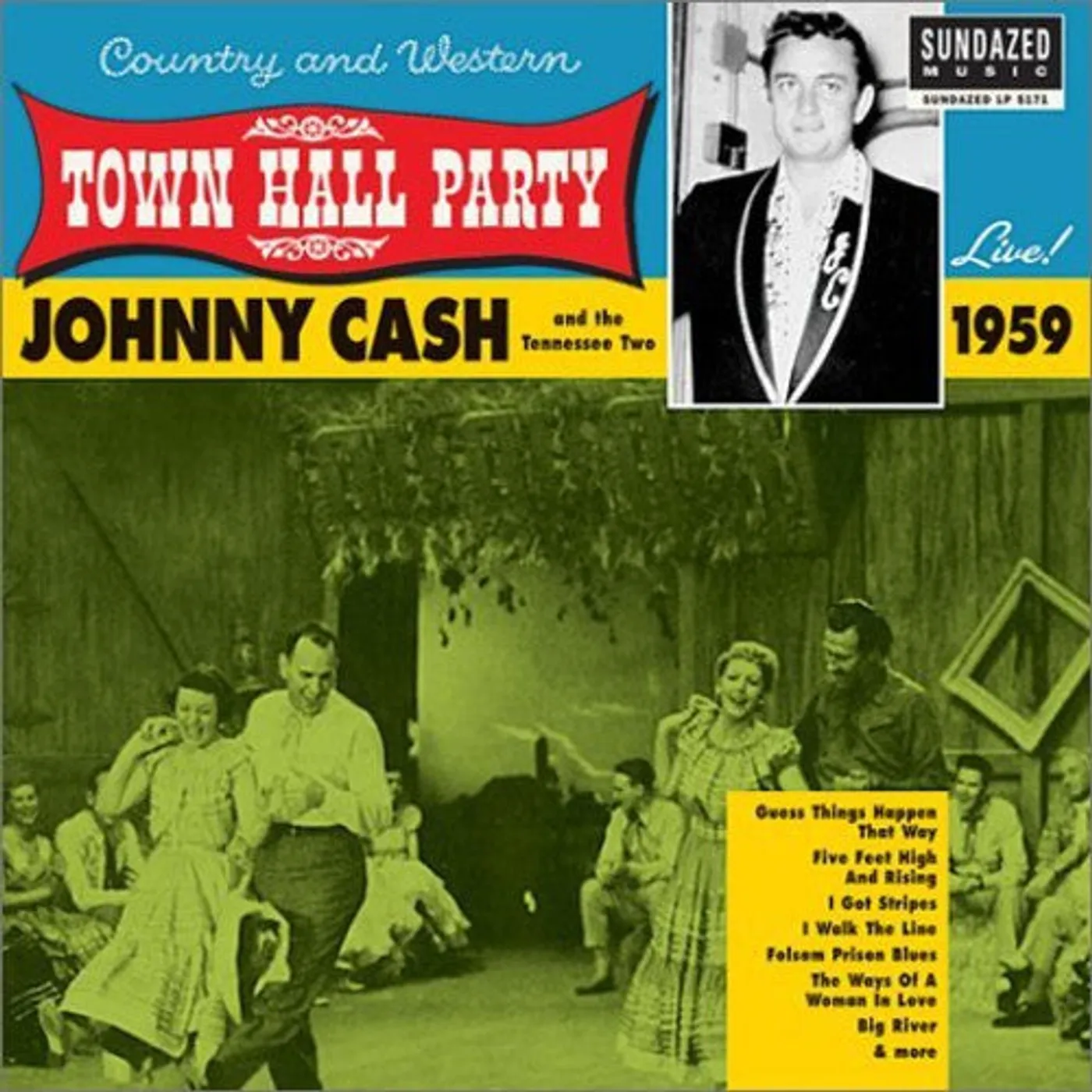 Johnny Cash LP Vinyl - Live At Town Hall Party 1959