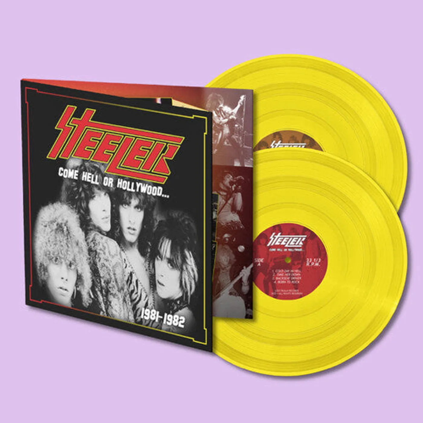 Steeler LP Vinyl - Come Hell Or Hollywood 1981-1982 - Yellow (Coloured Vinyl)