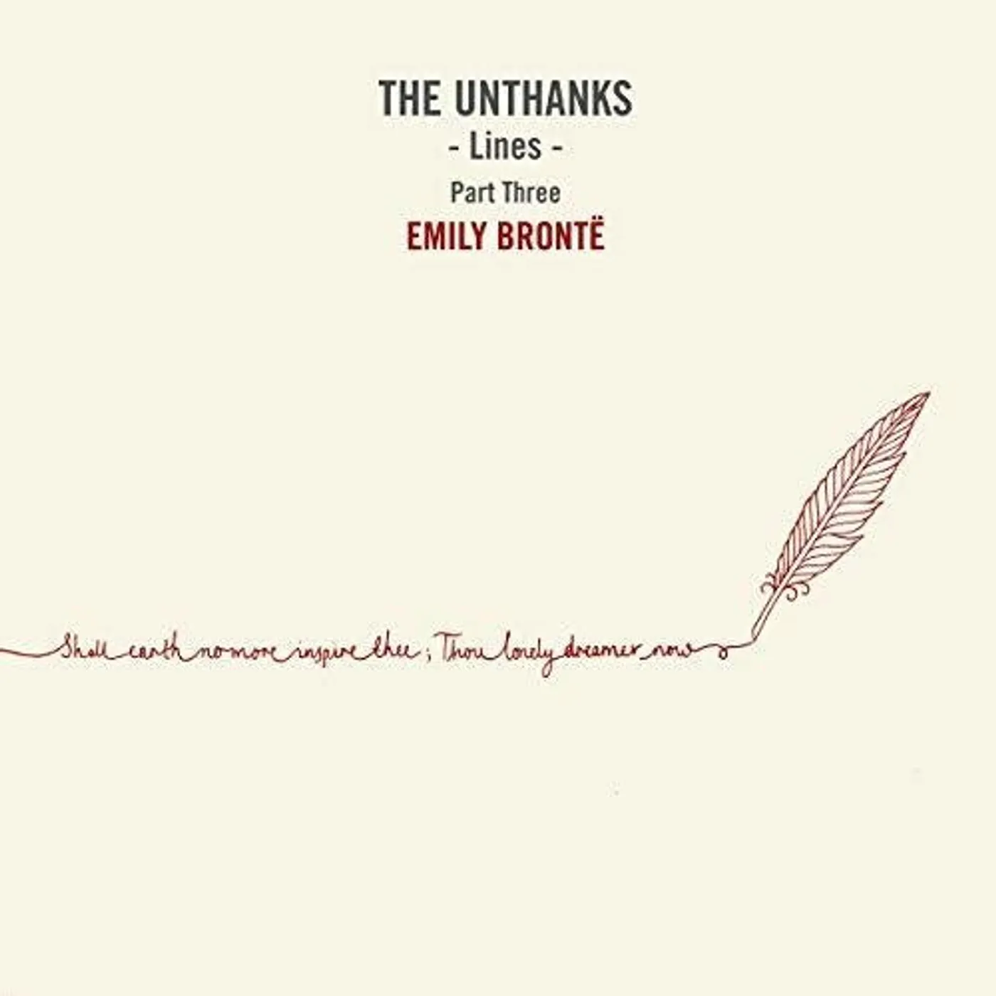 The Unthanks LP Vinyl - Lines Part Three: Emily Bronte (10In)