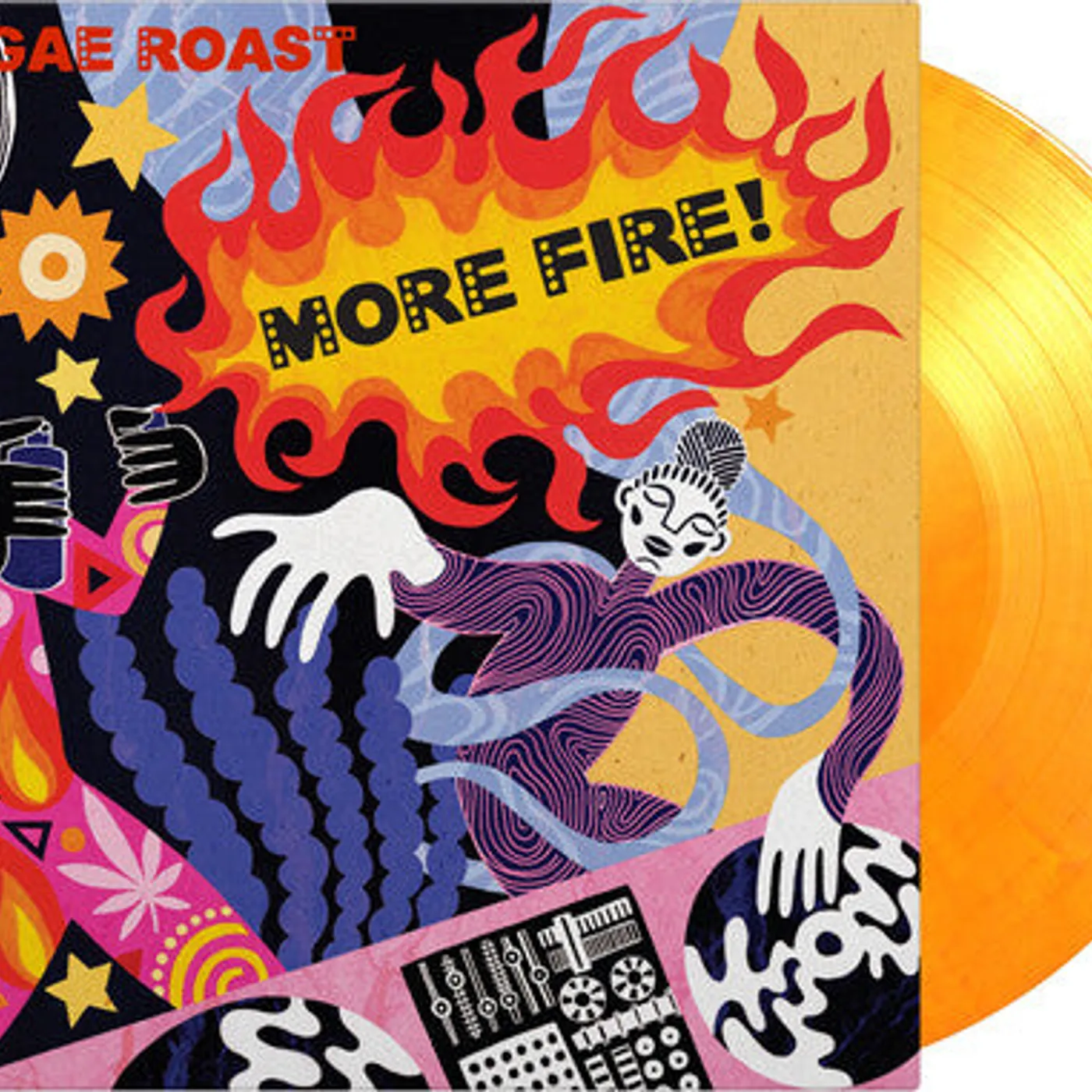Reggae Roast LP Vinyl - More Fire (Coloured Vinyl) (Gate Fold) (Ltd) (Ogv) (Org) (Hol)