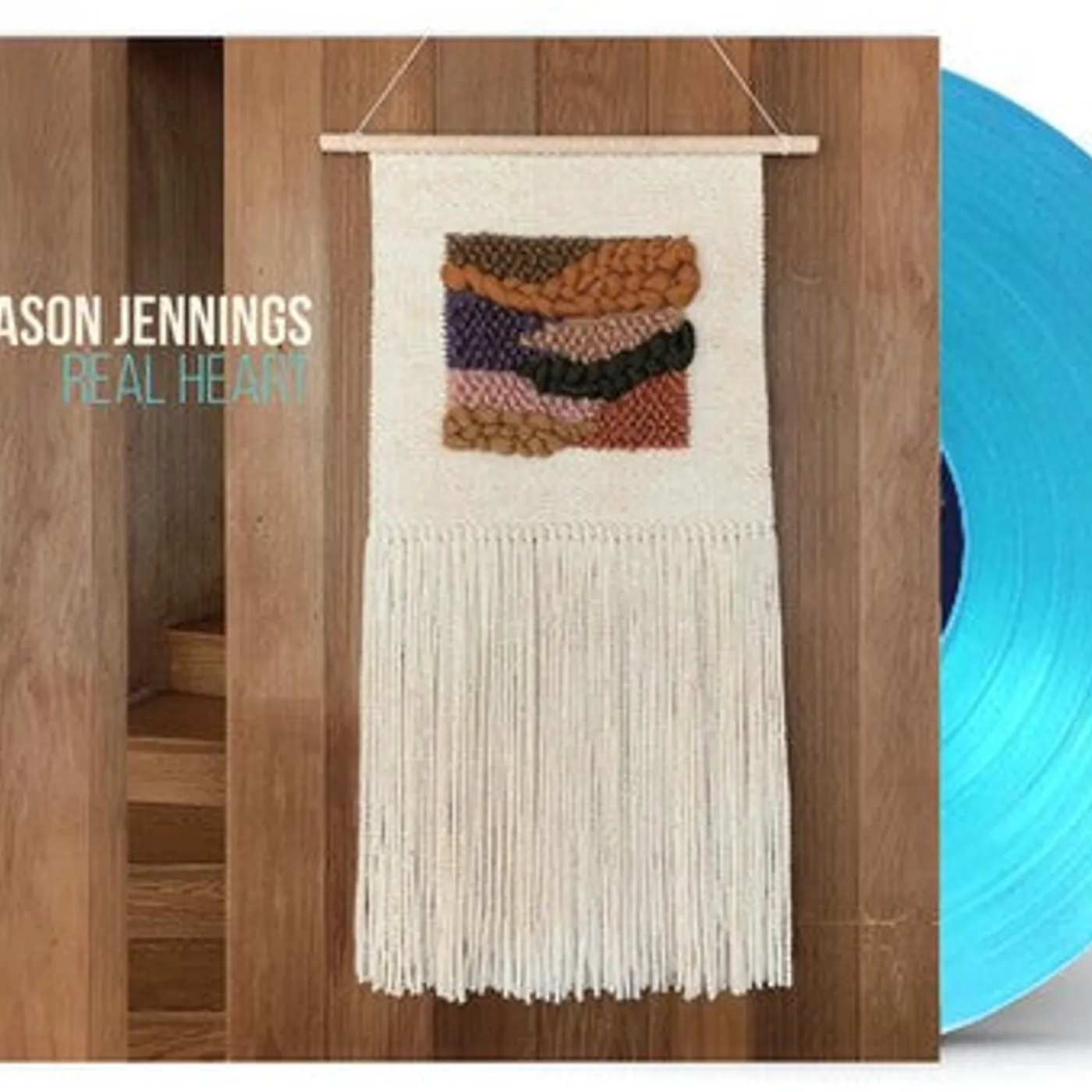Mason Jennings LP Vinyl - Real Heart (Blue) (Coloured Vinyl)