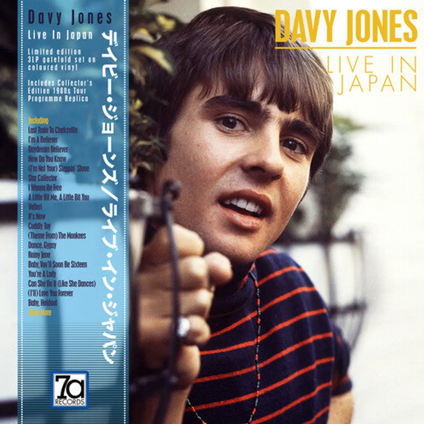 Davy Jones LP Vinyl - Live In Japan (Blue) (Red) (Wht) (Uk)