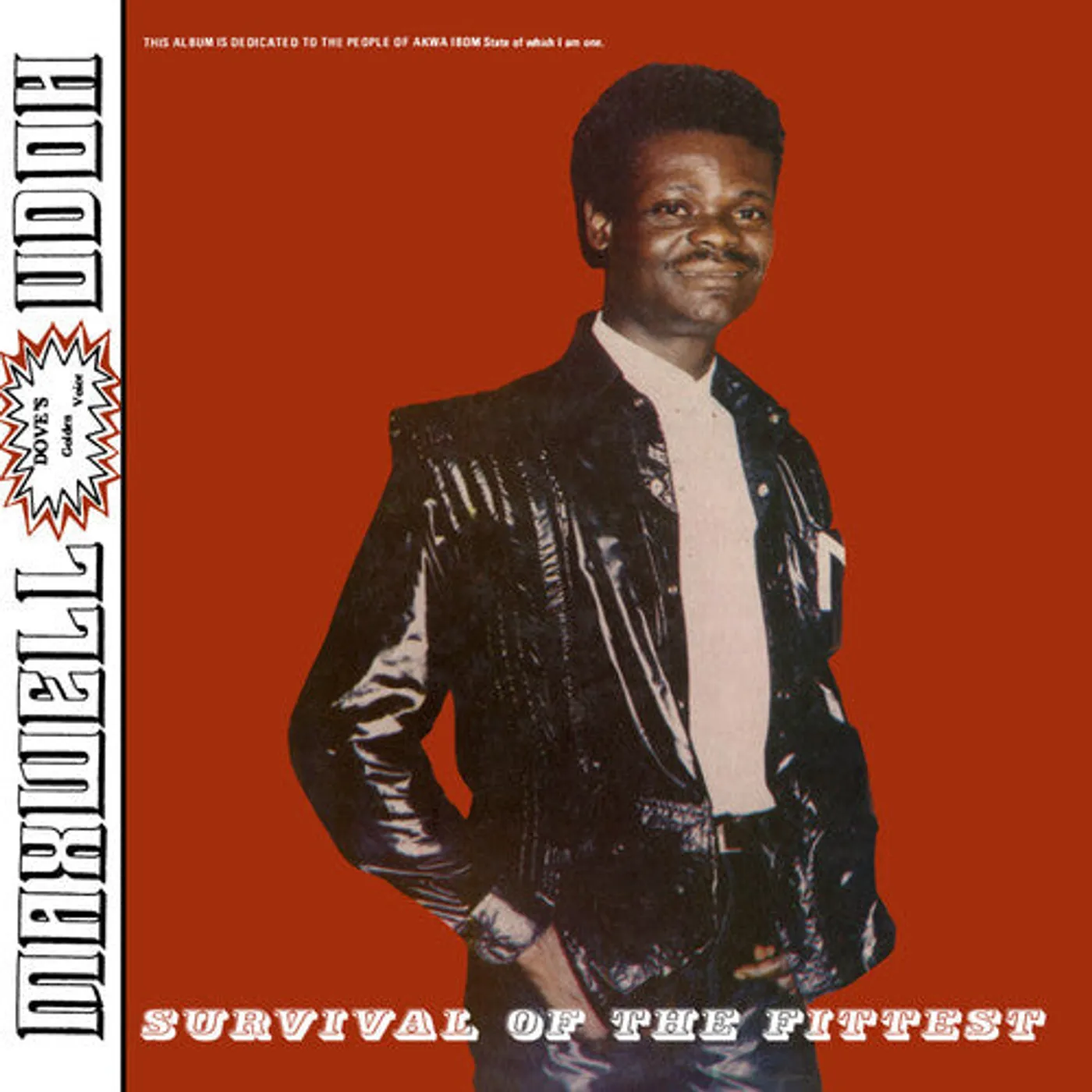 Maxwell Udoh LP Vinyl - Survival Of The Fittest - White (Coloured Vinyl) (Ltd) (Ogv)