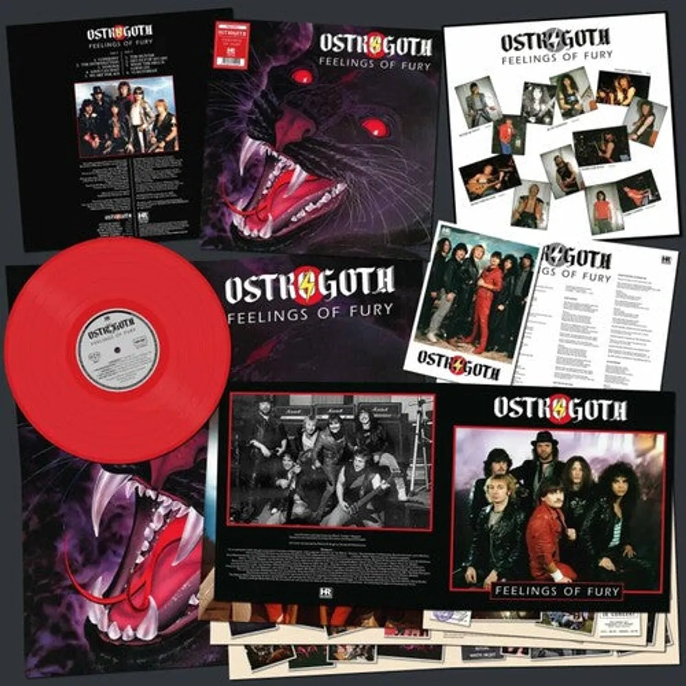 Ostrogoth LP Vinyl - Feelings Of Fury - Red (Coloured Vinyl) (Red)