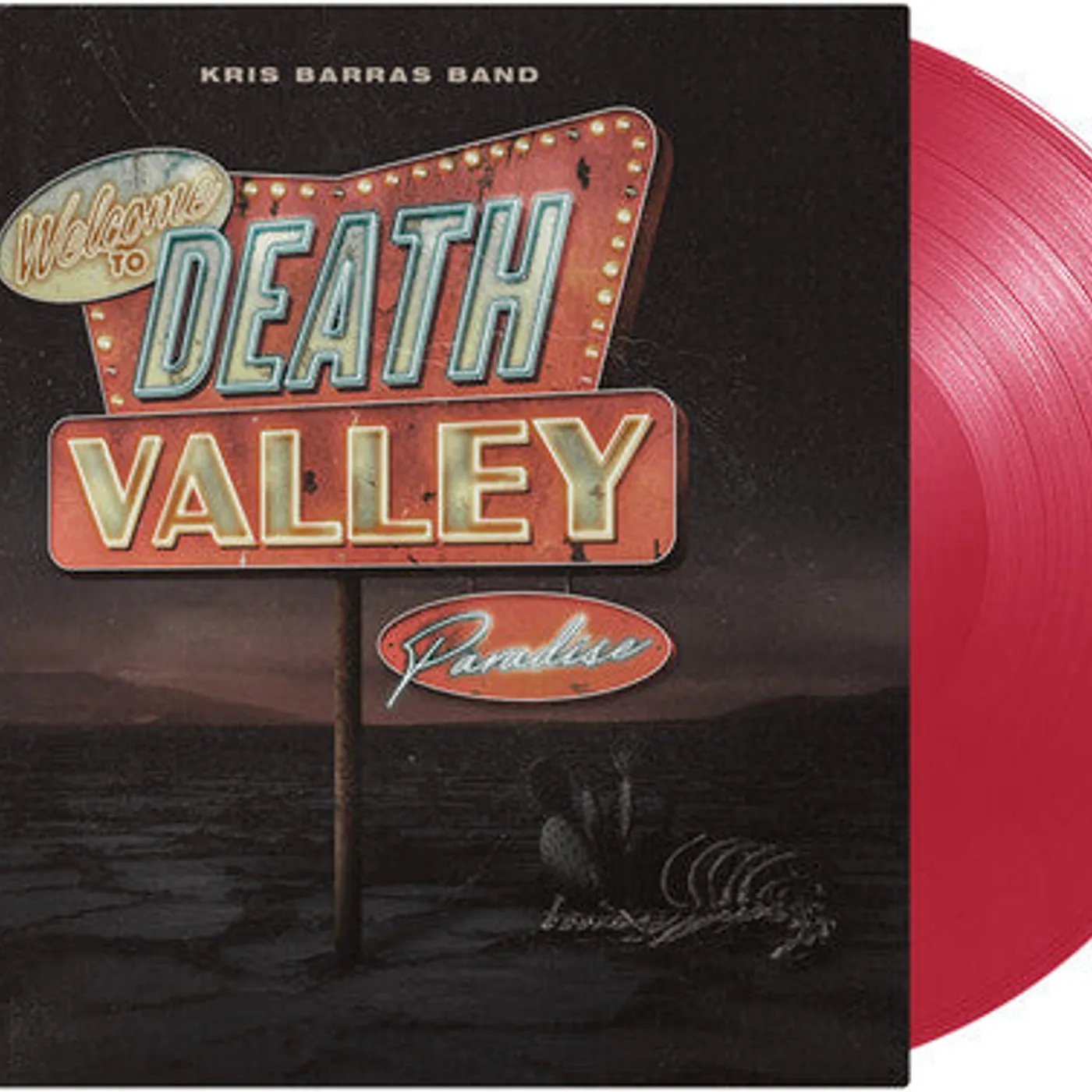 Kris Barras Band LP Vinyl - Death Valley Paradise (Transparent Red) (Coloured Vinyl)