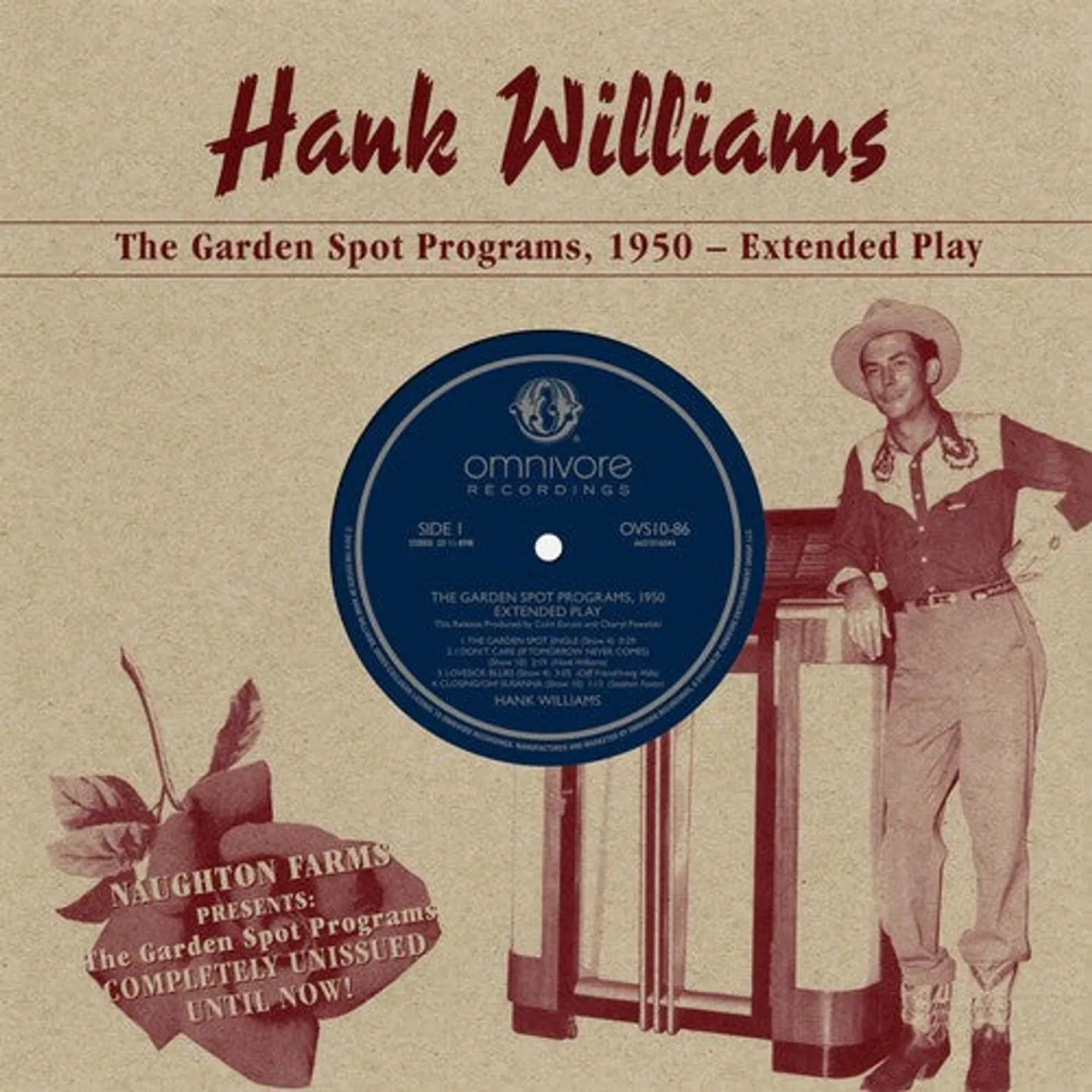 Hank Williams LP Vinyl - Garden Spot Programs 1950