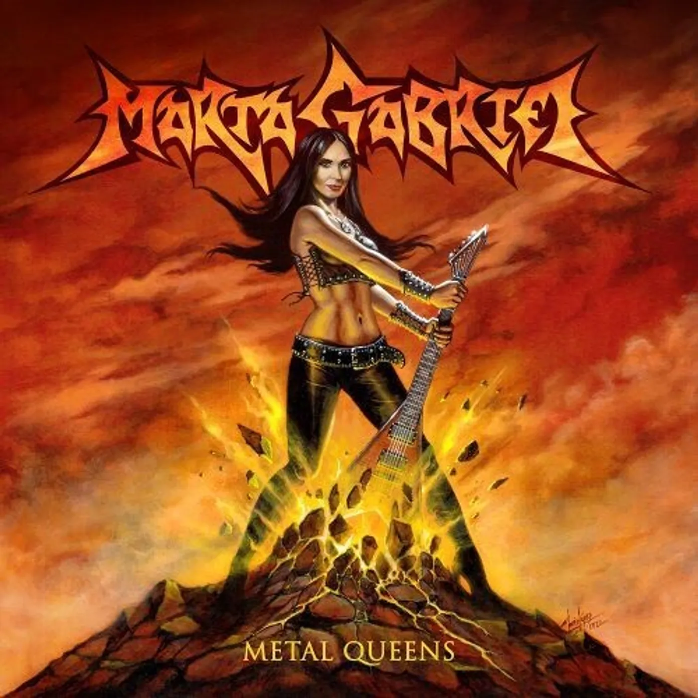 Marta Gabriel LP Vinyl - Metal Queens - Red (Coloured Vinyl) (Ltd) (Red)