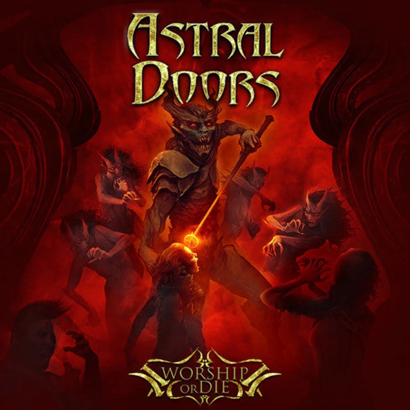 Astral Doors LP Vinyl - Worship Or Die (Coloured Vinyl)