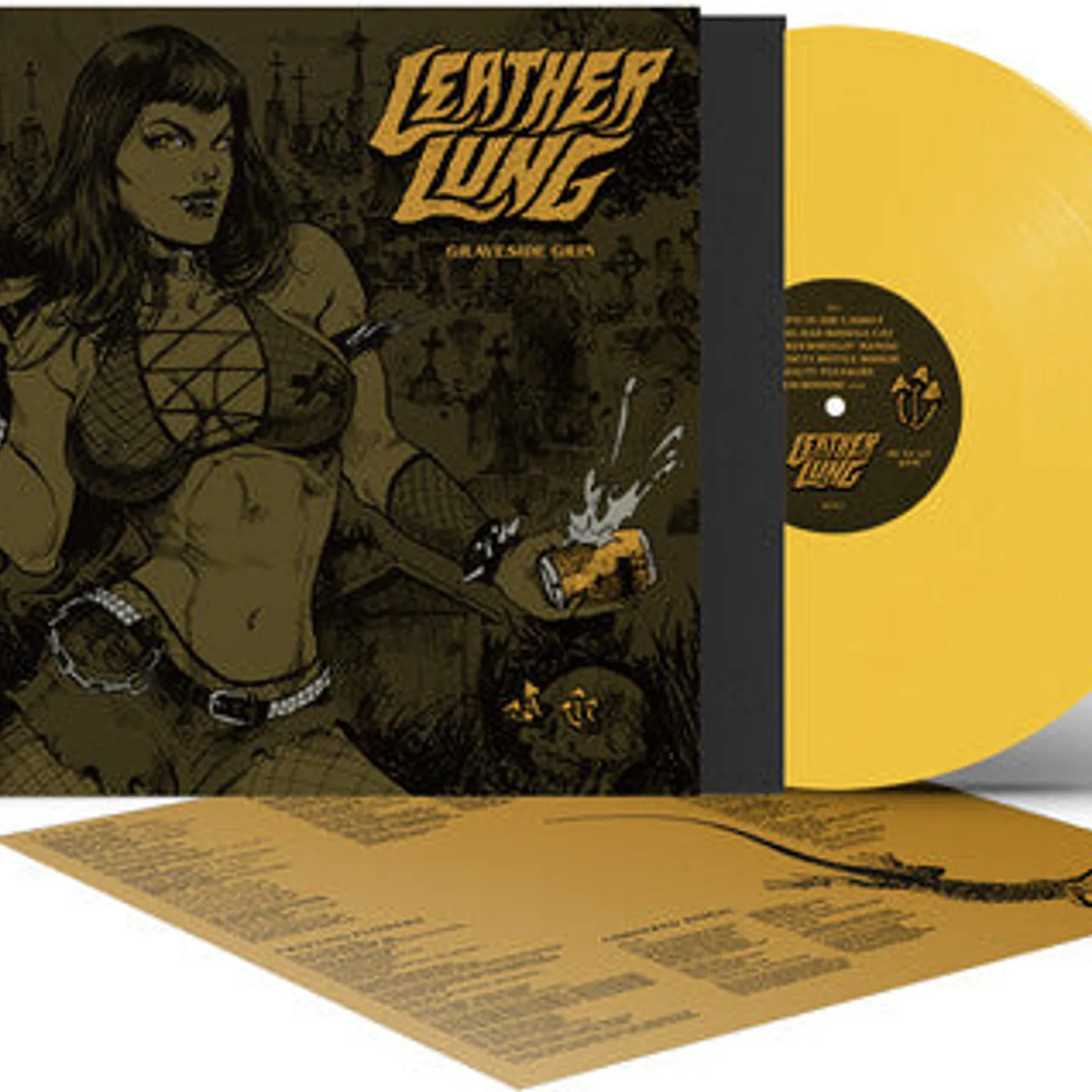 Leather Lung LP Vinyl - Graveside Grin - Sold Yellow (Coloured Vinyl) (Ylw)