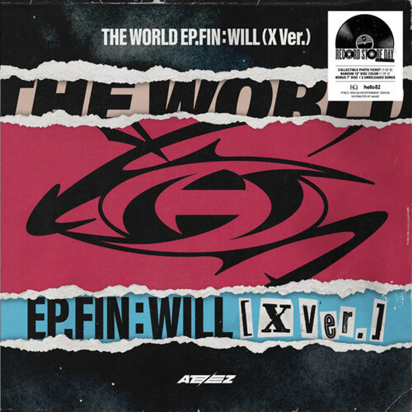 ATEEZ LP Vinyl - World Ep.Fin : Will (Rsd) (Gate Fold) (Ltd) (Rex) (Wsv)