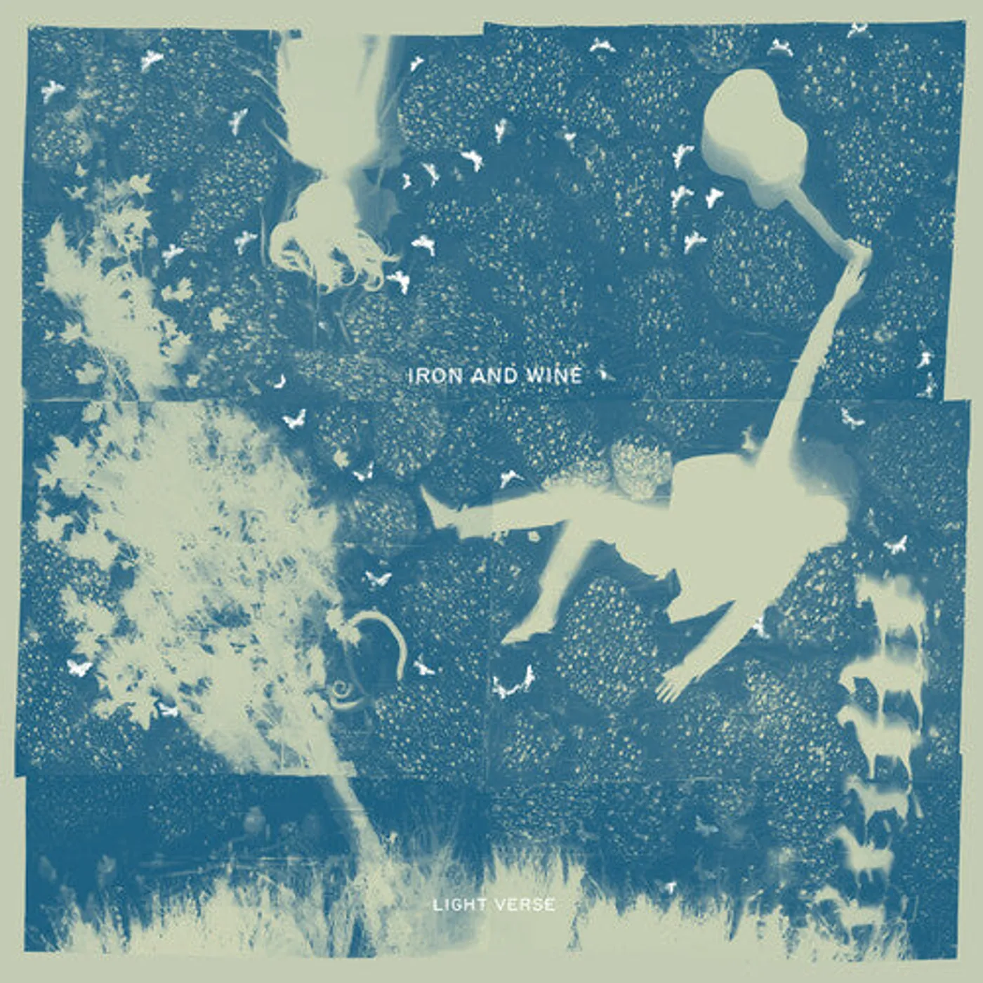 Iron & Wine LP Vinyl - Light Verse - Clear W/ Blue Swirl (Blue) (Colv)