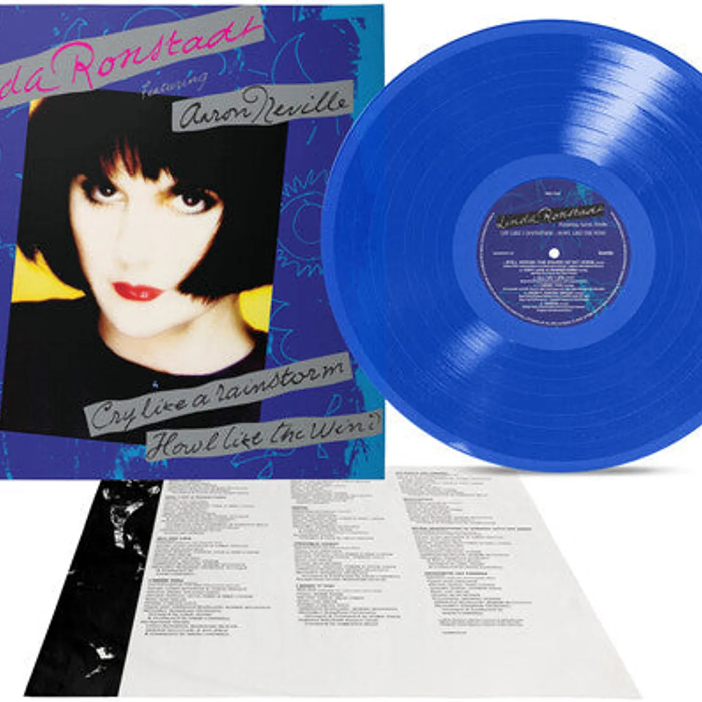 Linda Ronstadt LP Vinyl - Cry Like A Rainstorm - Howl Like The Wind - Blue