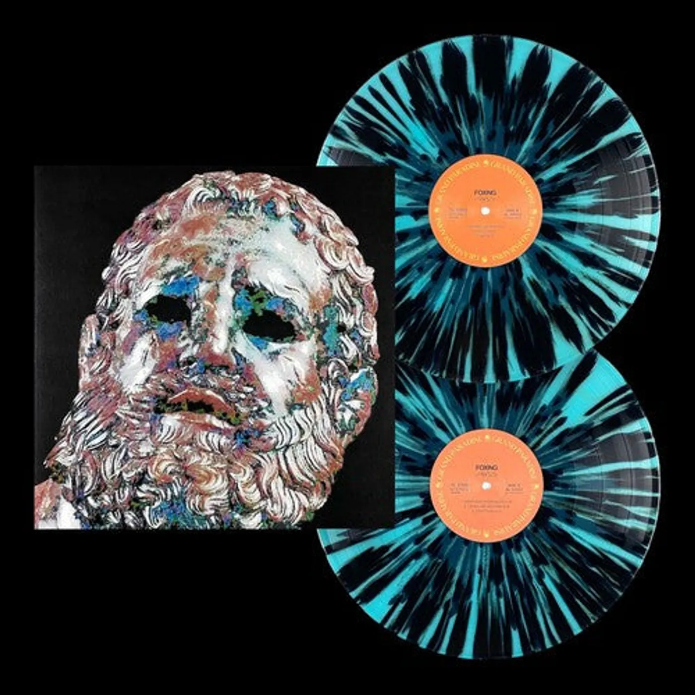 Foxing LP Vinyl - Foxing - Ice Blue With Black Splatter (Blk) (Blue)
