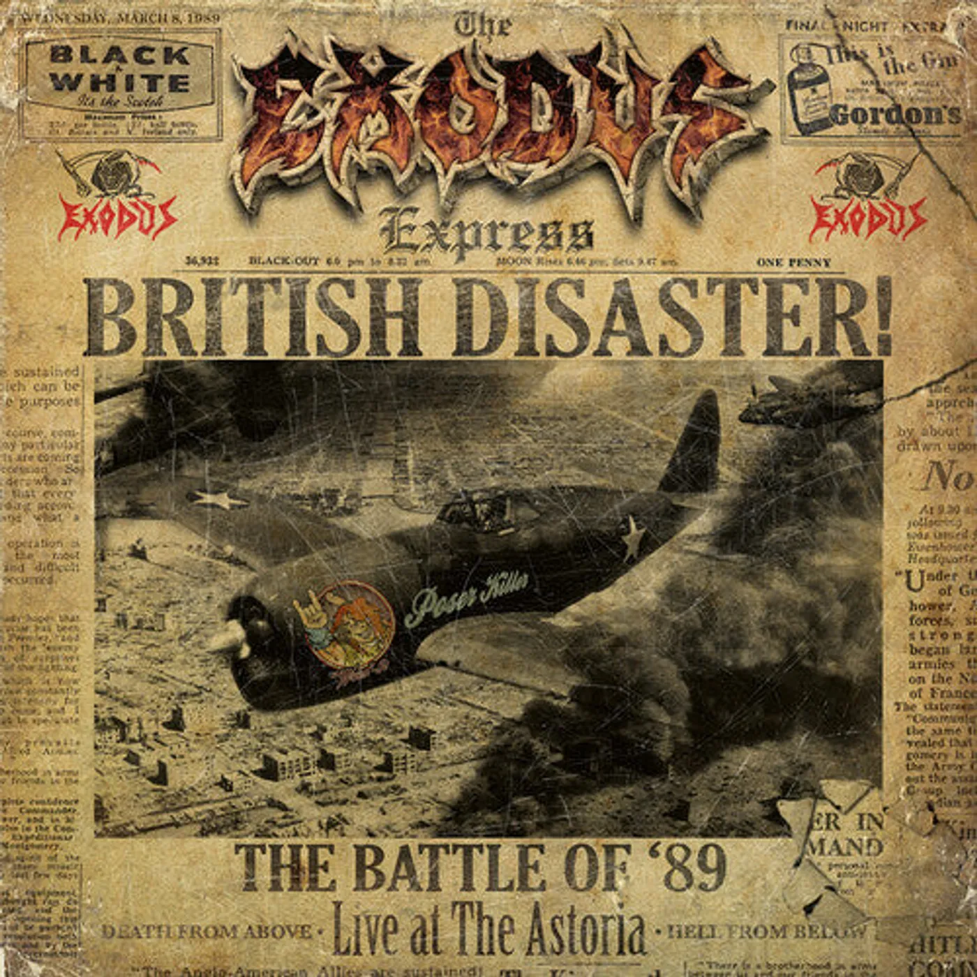 Exodus LP Vinyl - British Disaster: Battle Of 89 Live At The Astoria