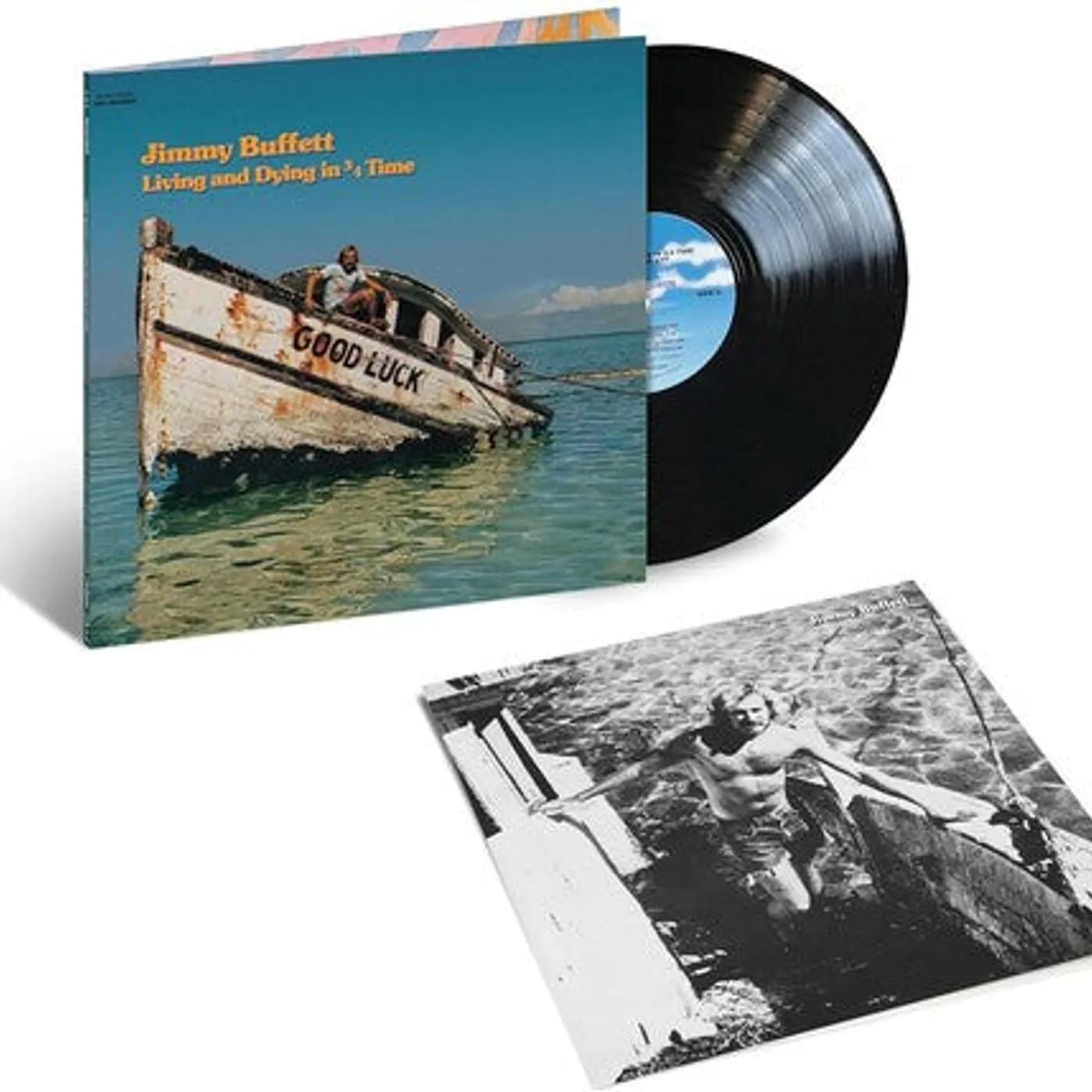 Jimmy Buffett LP Vinyl - Living And Dying In 3/4 Time