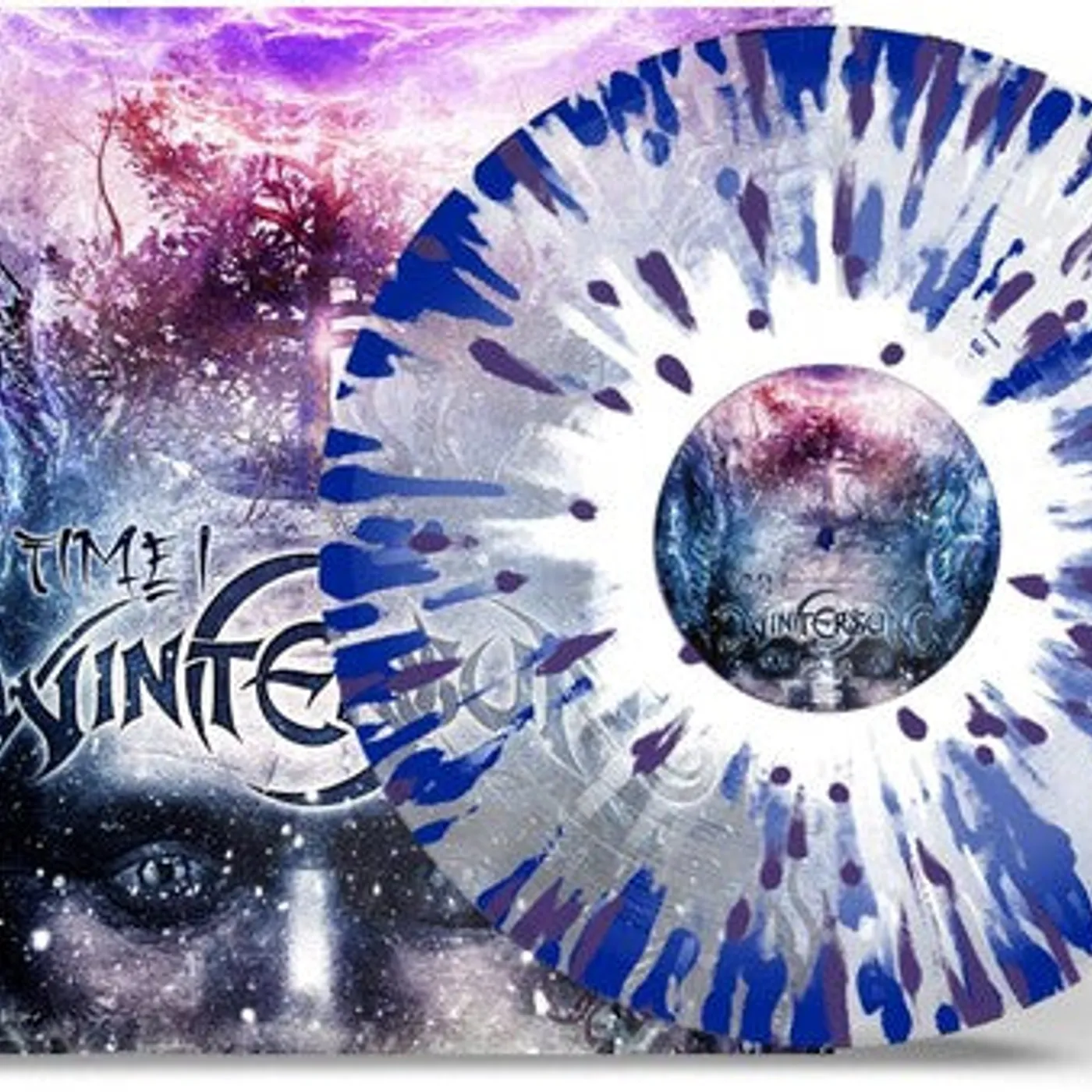 Wintersun LP Vinyl - Time I - Clear Blue White Purple Splatter (Blue)