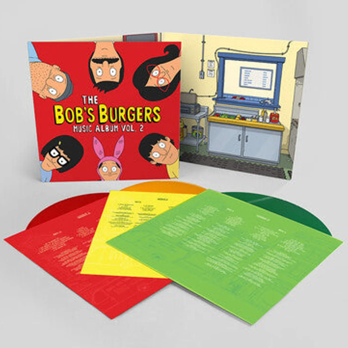 Bob'S Burgers (Colv) (Gate) (Grn) (Red) (Ylw) LP Vinyl - Bob'S Burgers Music Album Vol. 2 (Colv) (Gate)