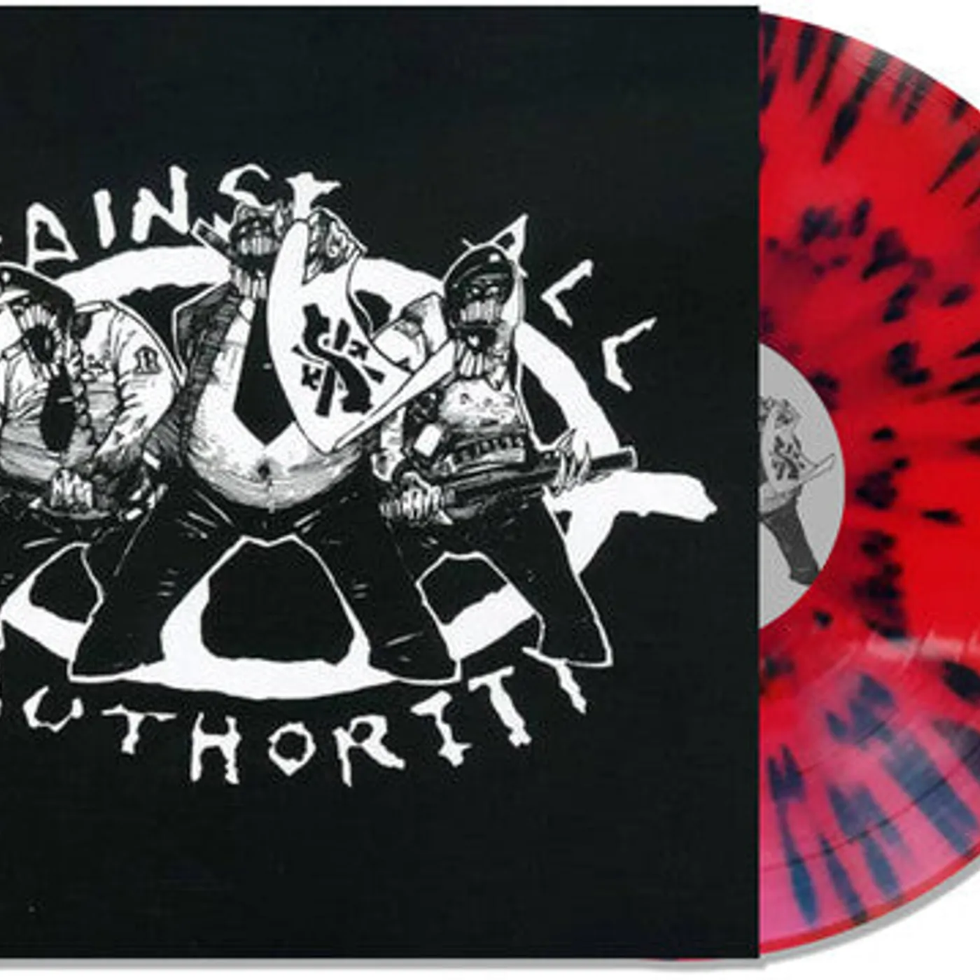 Against All Authority LP Vinyl - 24 Hour Roadside Resistance - Red W/ Black (Blk)