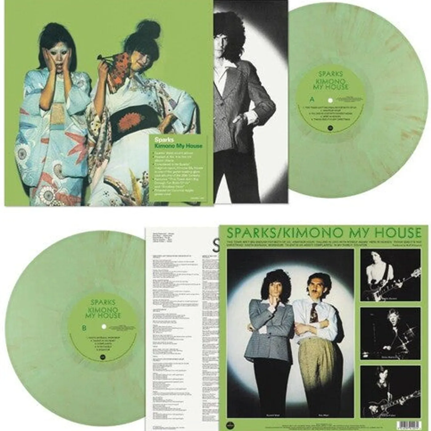 Sparks LP Vinyl - Kimono My House - 50Th Anniversary 140Gm Colored