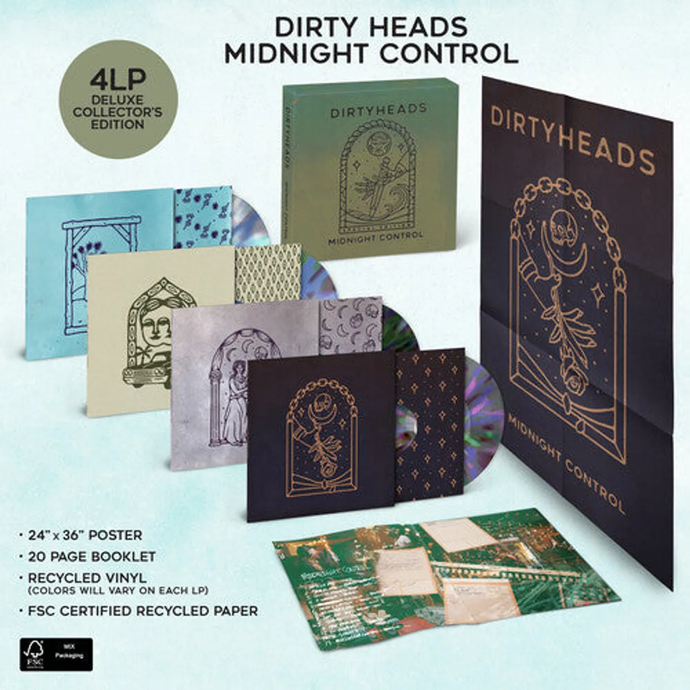 Dirty Heads LP Vinyl - Midnight Control Deluxe: Collector'S Edition (Box)