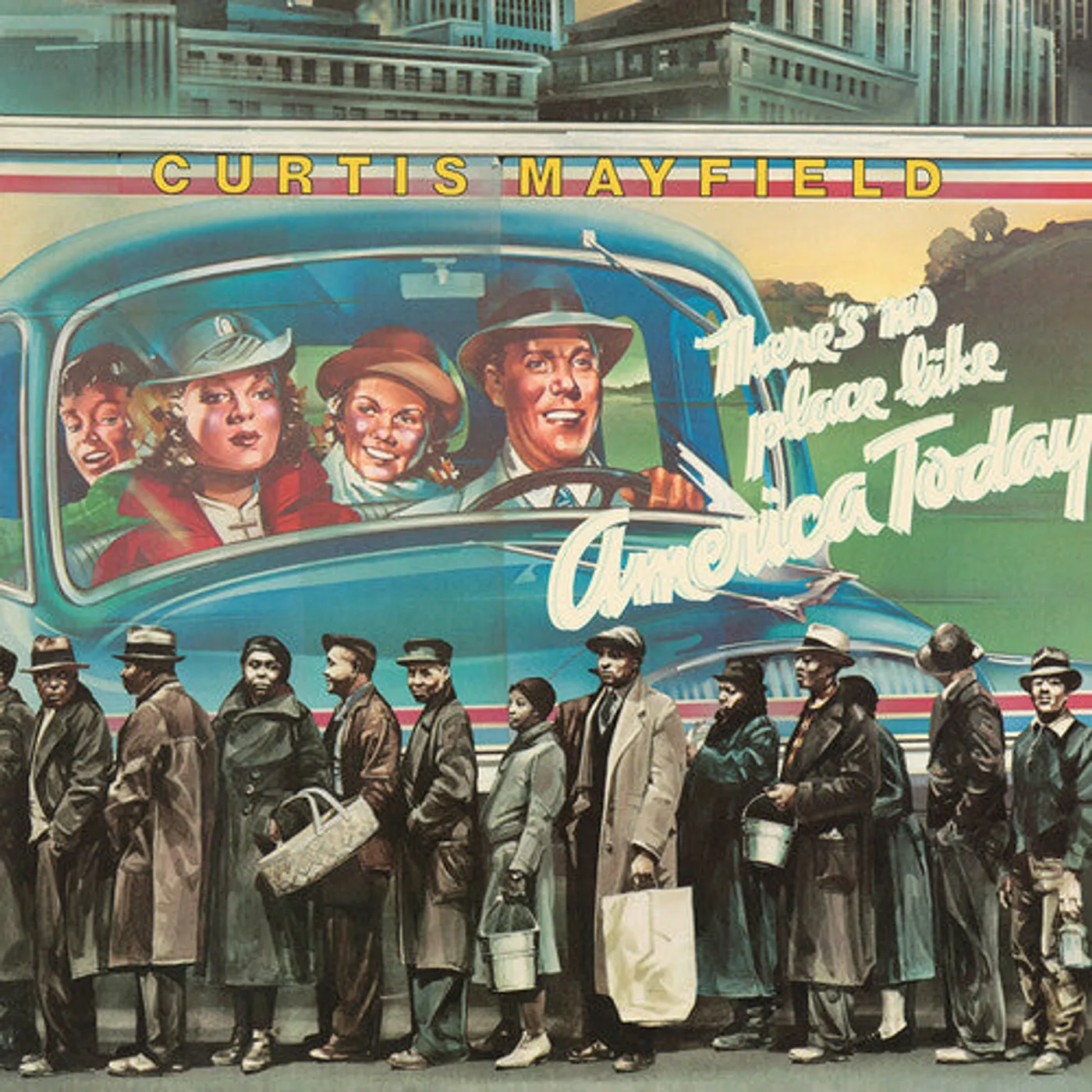 Curtis Mayfield LP Vinyl - There'S No Place Like America (Blue) (Colv)