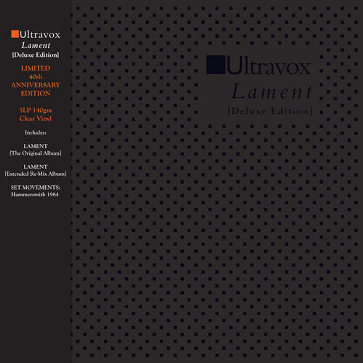 Ultravox LP Vinyl - Lament (Deluxe Edition): Limited 40Th Anniversary