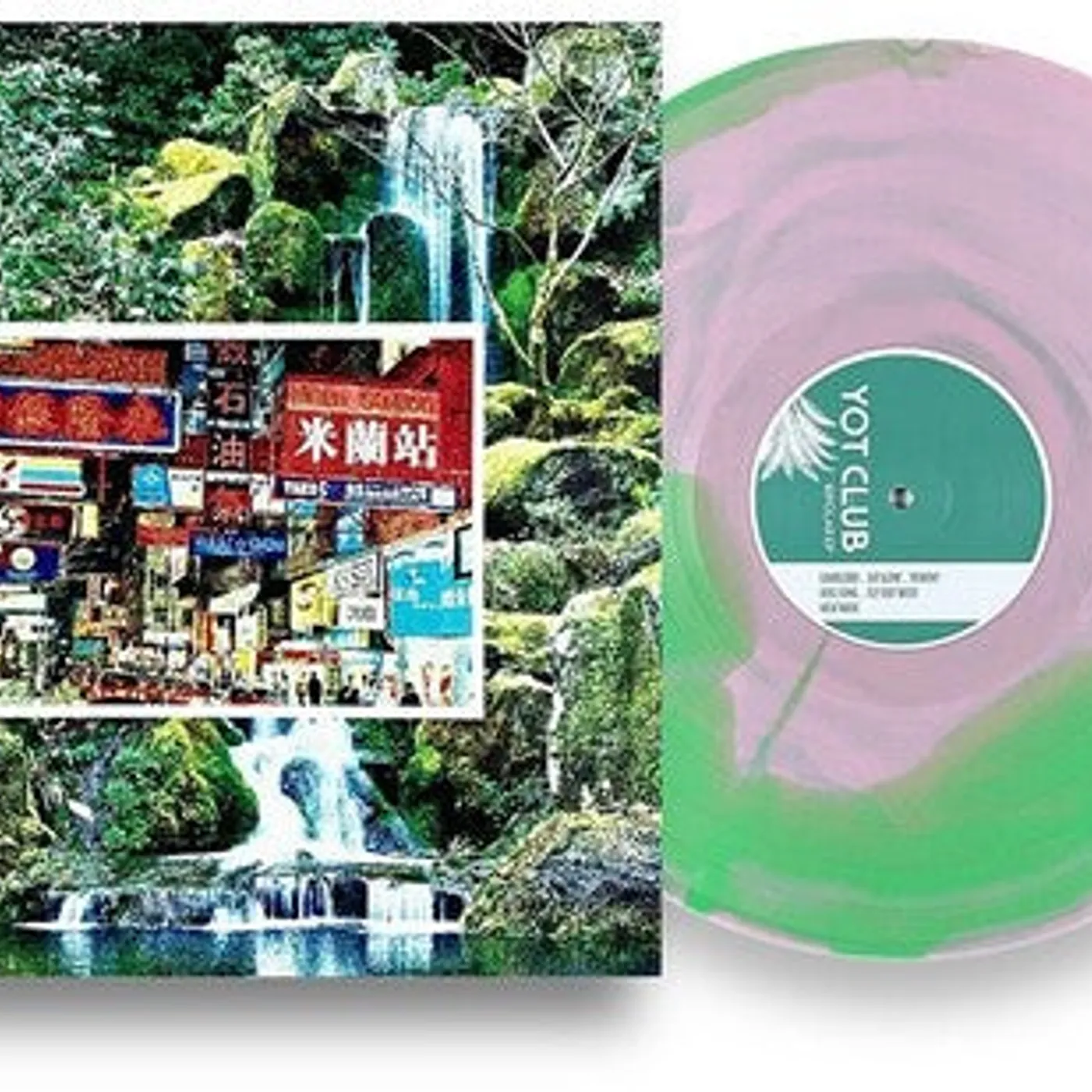 Yot Club LP Vinyl - Bipolar / Nature Machine - Pink/Green (Colv) (Grn)