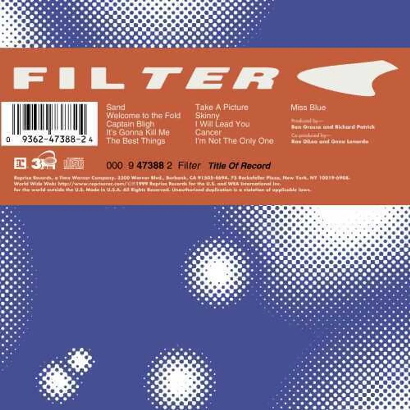 Filter LP Vinyl - Title Of Record