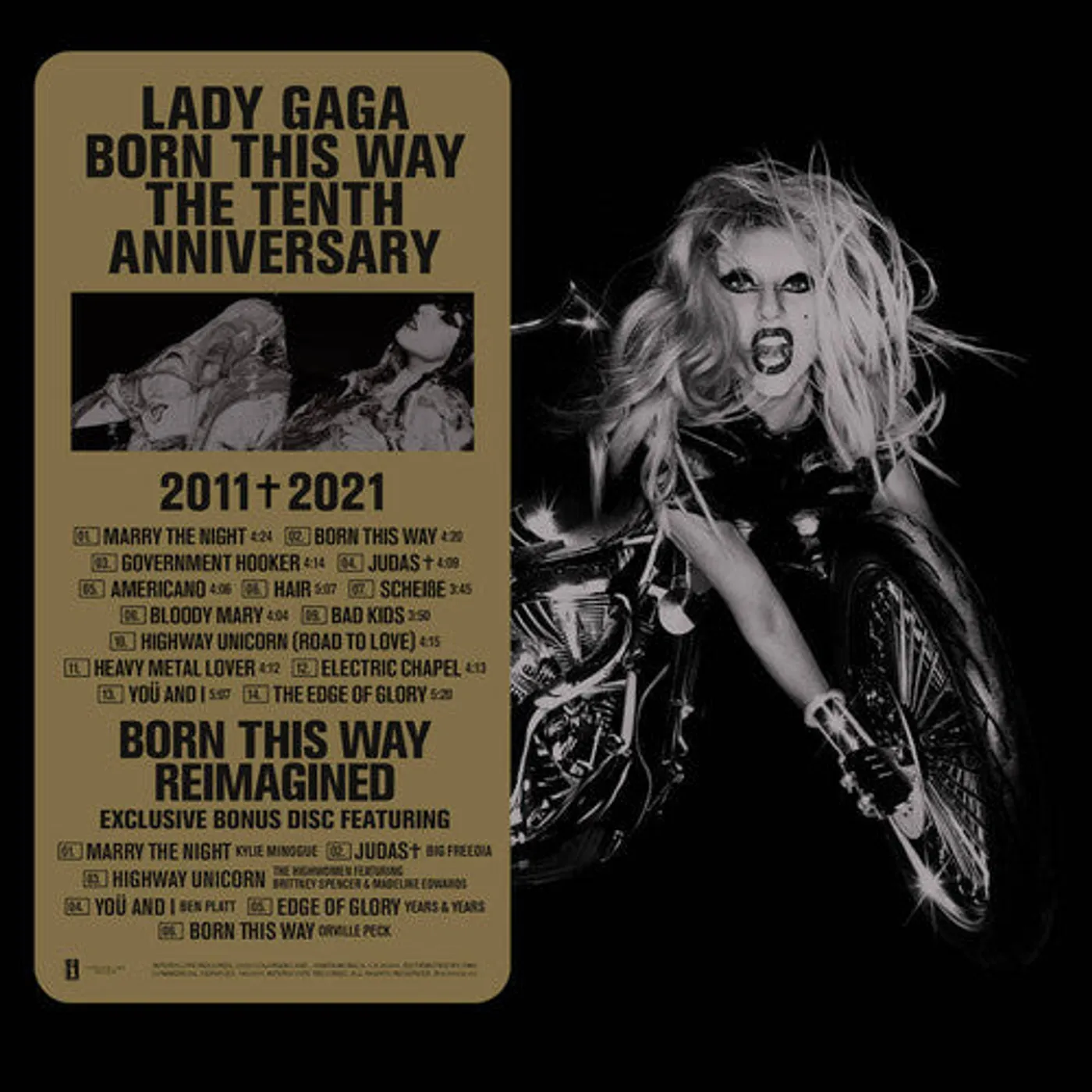 Lady Gaga LP Vinyl - Born This Way The Tenth Anniversary (Aniv)