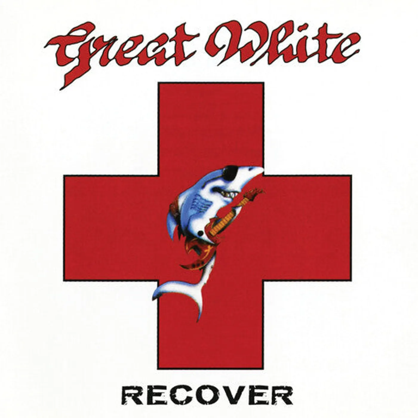 Great White LP Vinyl - Recover - Red/White Split (Colv) (Red) (Wht)