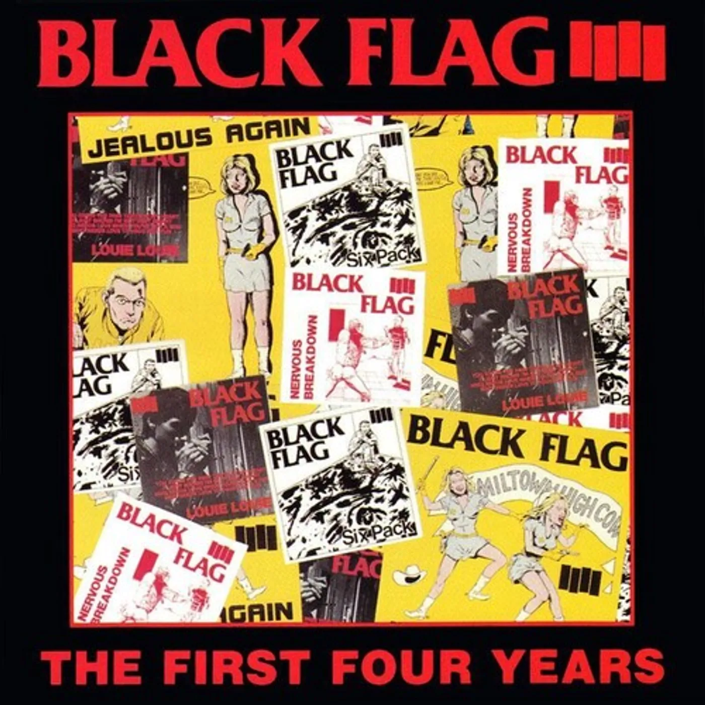 Black Flag LP Vinyl - First Four Years / Singles