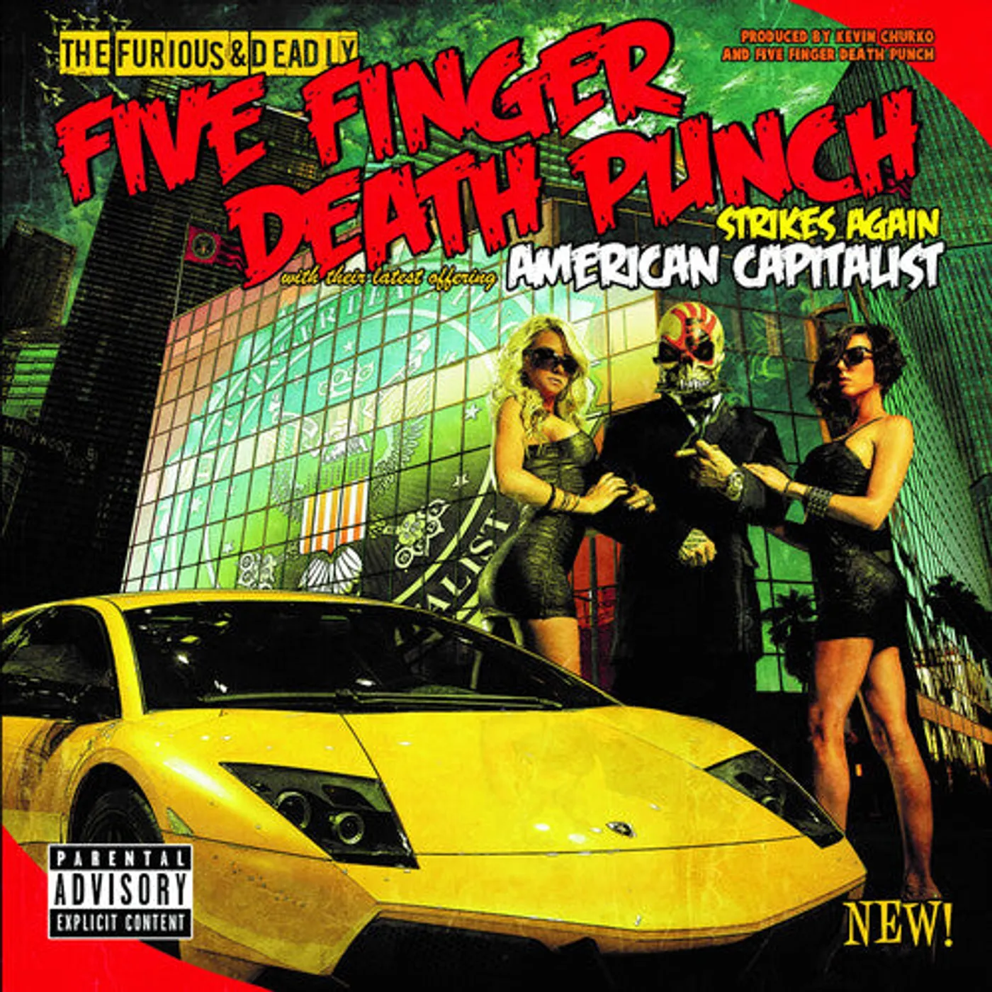 Five Finger Death Punch LP Vinyl - American Capitalist (Gate Fold)