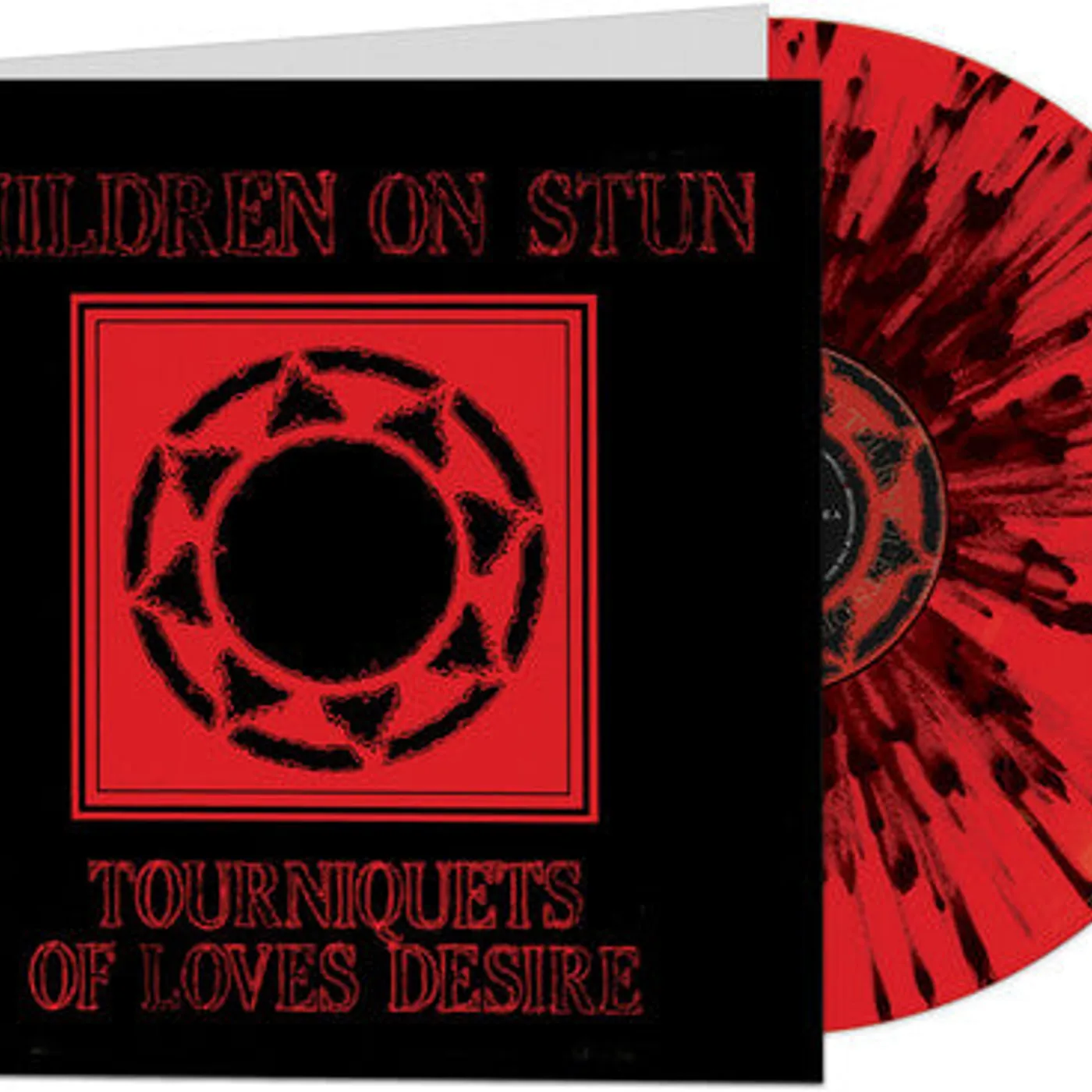 Children On Stun LP Vinyl - Tourniquets Of Love'S Desire (Red & Black Vinyl)